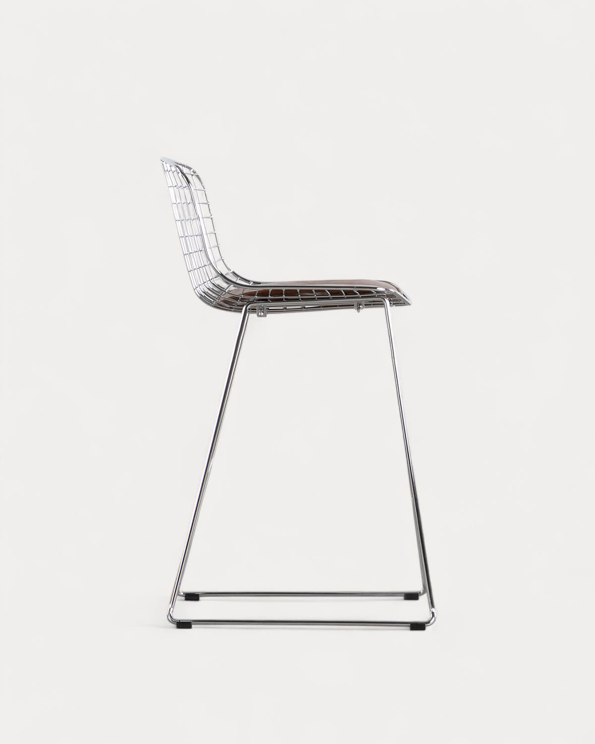 Sgabello Alto in Metallo (66 cm) con Schienale Basso Ar, immagine della galleria 4