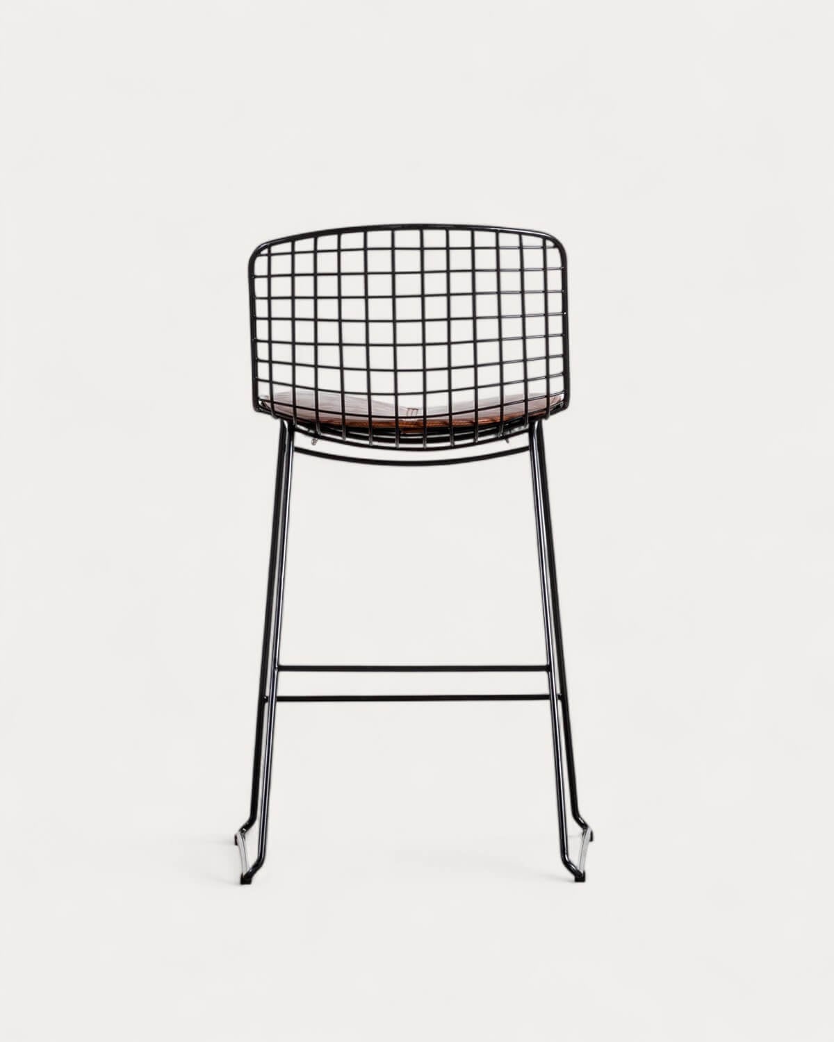 Sgabello Alto in Metallo (66 cm) con Schienale Basso Ar, immagine della galleria 3