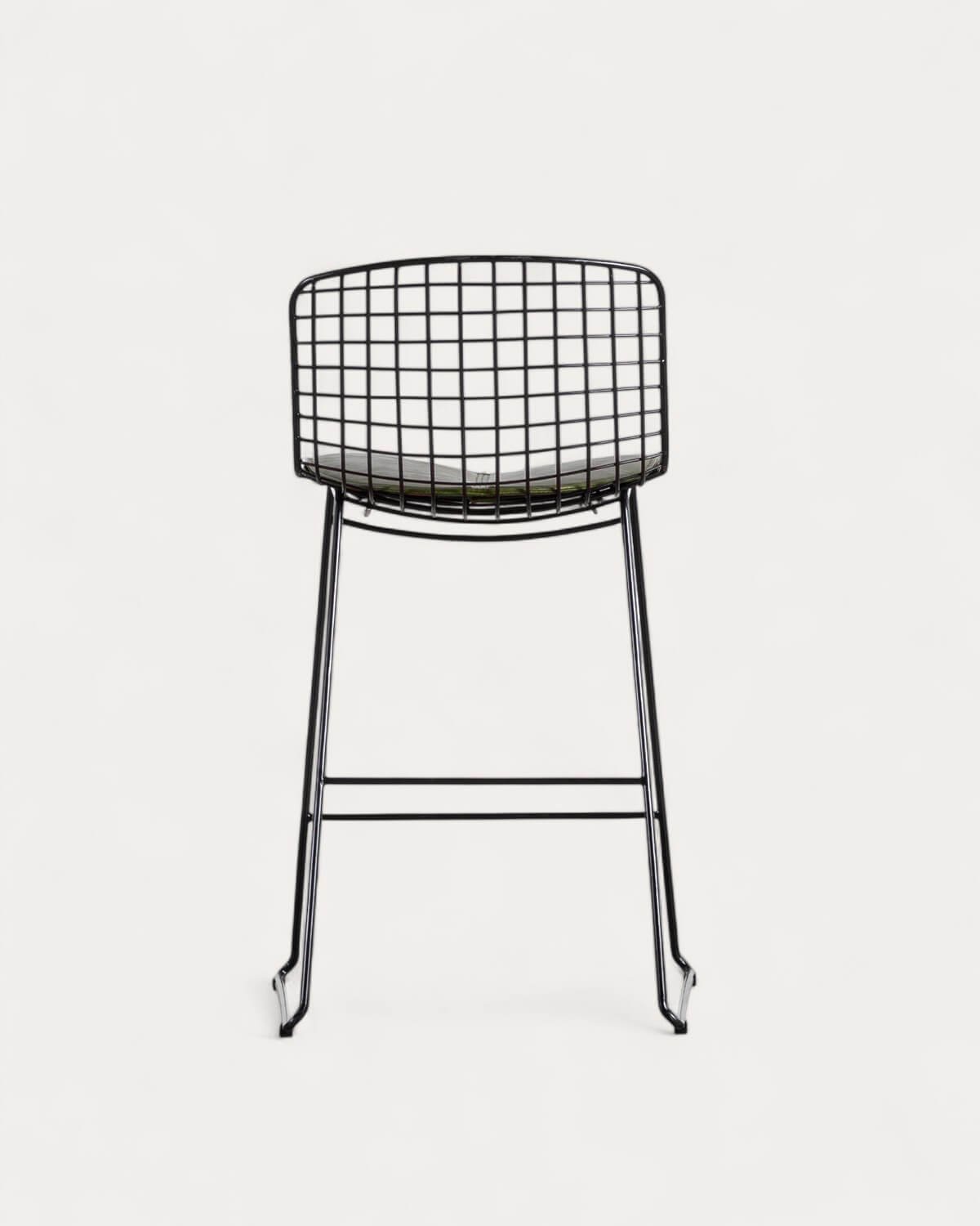 Sgabello Alto in Metallo (66 cm) con Schienale Basso Aras, immagine della galleria 3