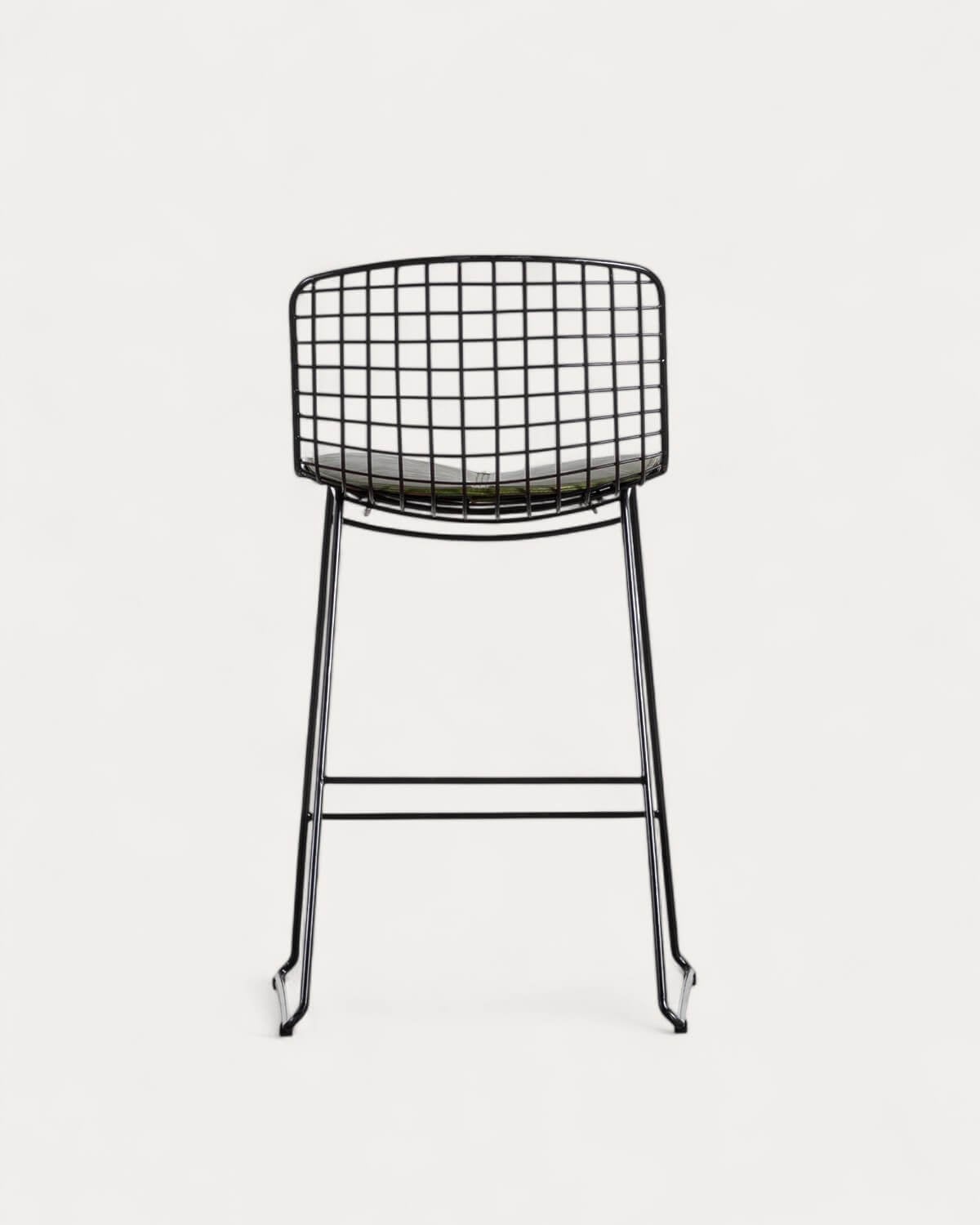 Sgabello Alto in Metallo (66 cm) con Schienale Basso Ar, immagine della galleria 3