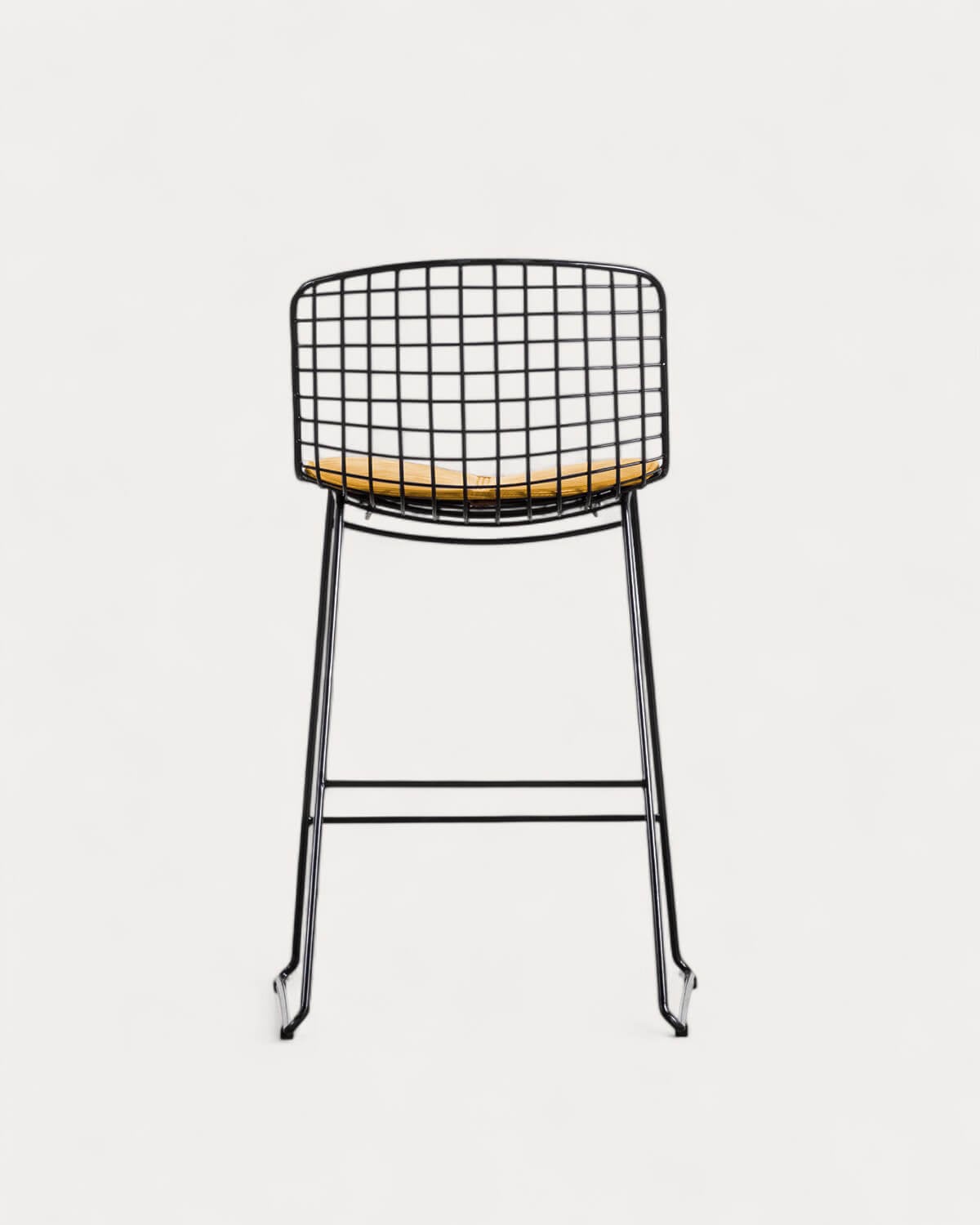 Sgabello Alto in Metallo (66 cm) con Schienale Basso Ar, immagine della galleria 3