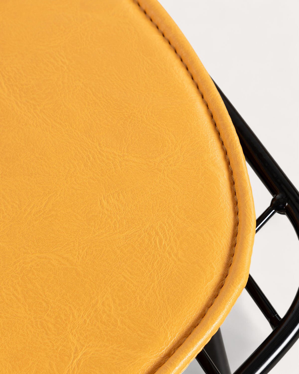 Sgabello Alto in Metallo (66 cm) con Schienale Basso Aras, immagine della galleria 4