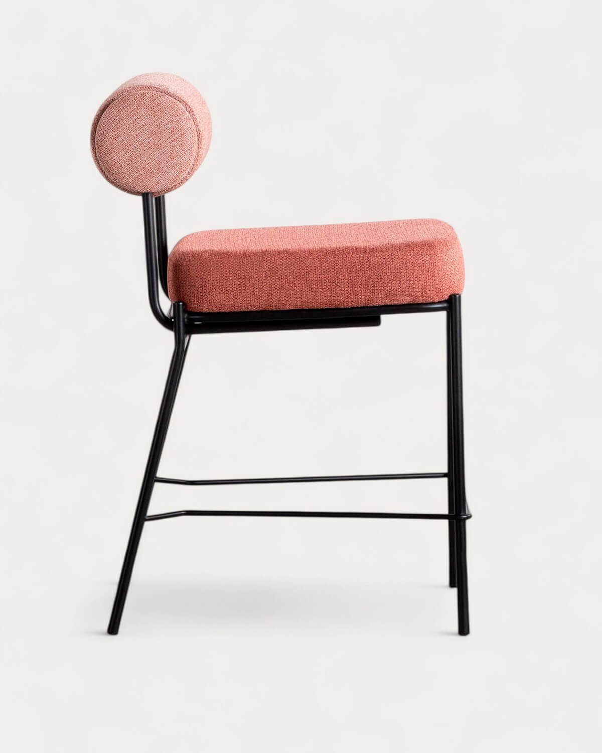 Sgabello Alto in Tessuto e Metallo (64,5 cm) Elin, immagine della galleria 4