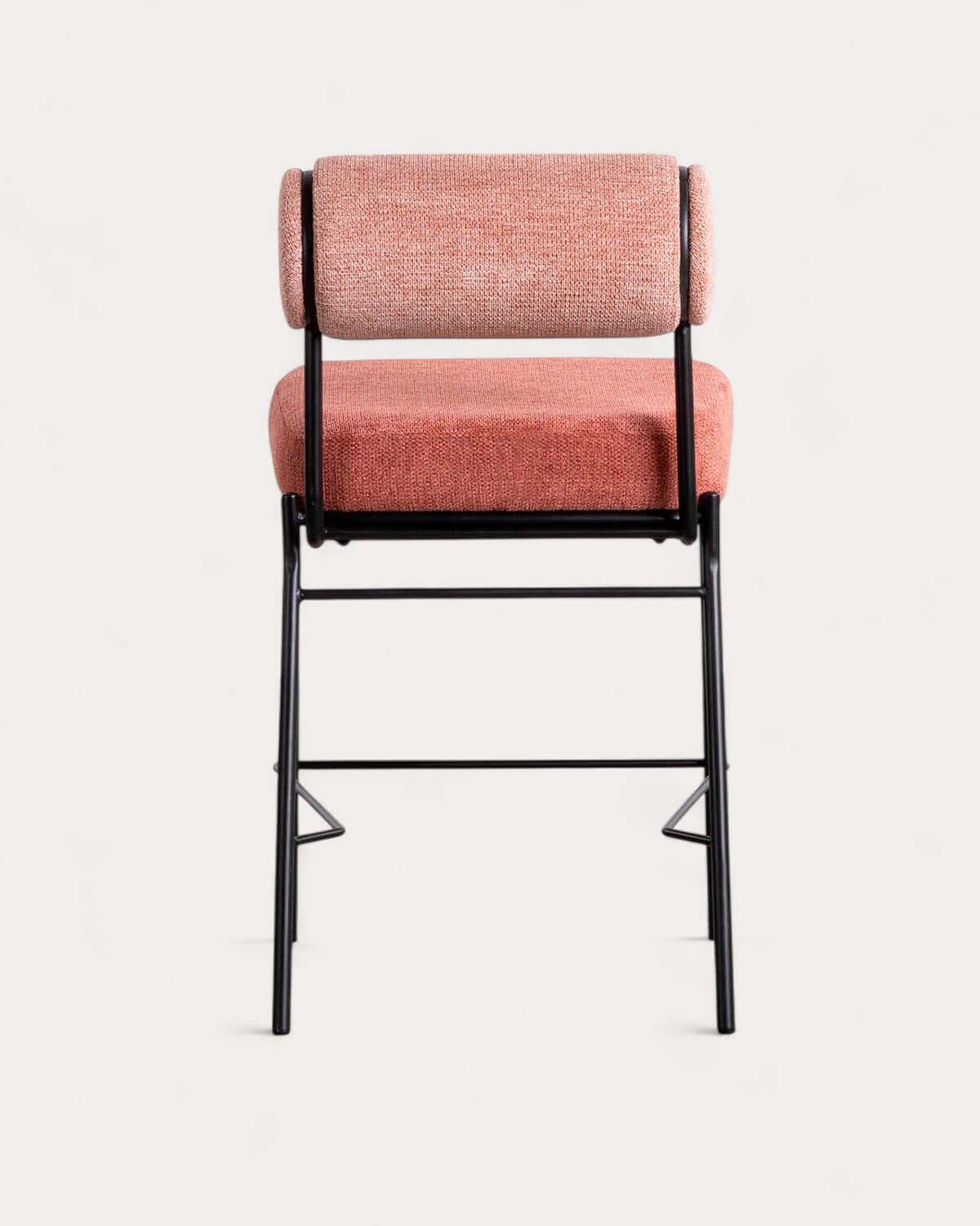 Set di 2 sgabelli bar 65 cm in tessuto e metallo Elin, immagine della galleria 5