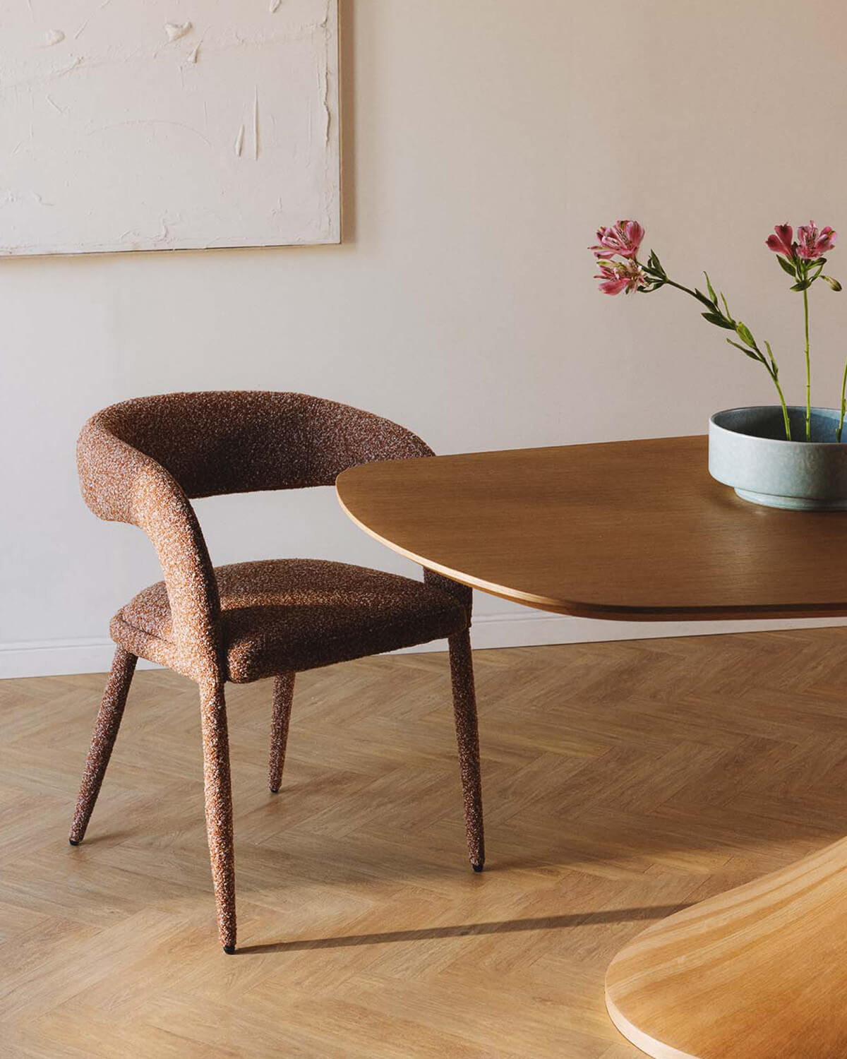 Sedia da Pranzo in Tessuto e Metallo Ewen, immagine della galleria 2