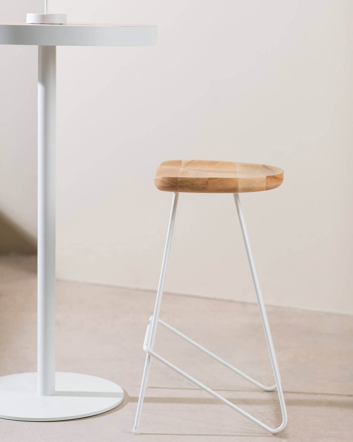 Sgabello Alto in Legno e Metallo (67,5 cm) Roses, immagine della galleria 2