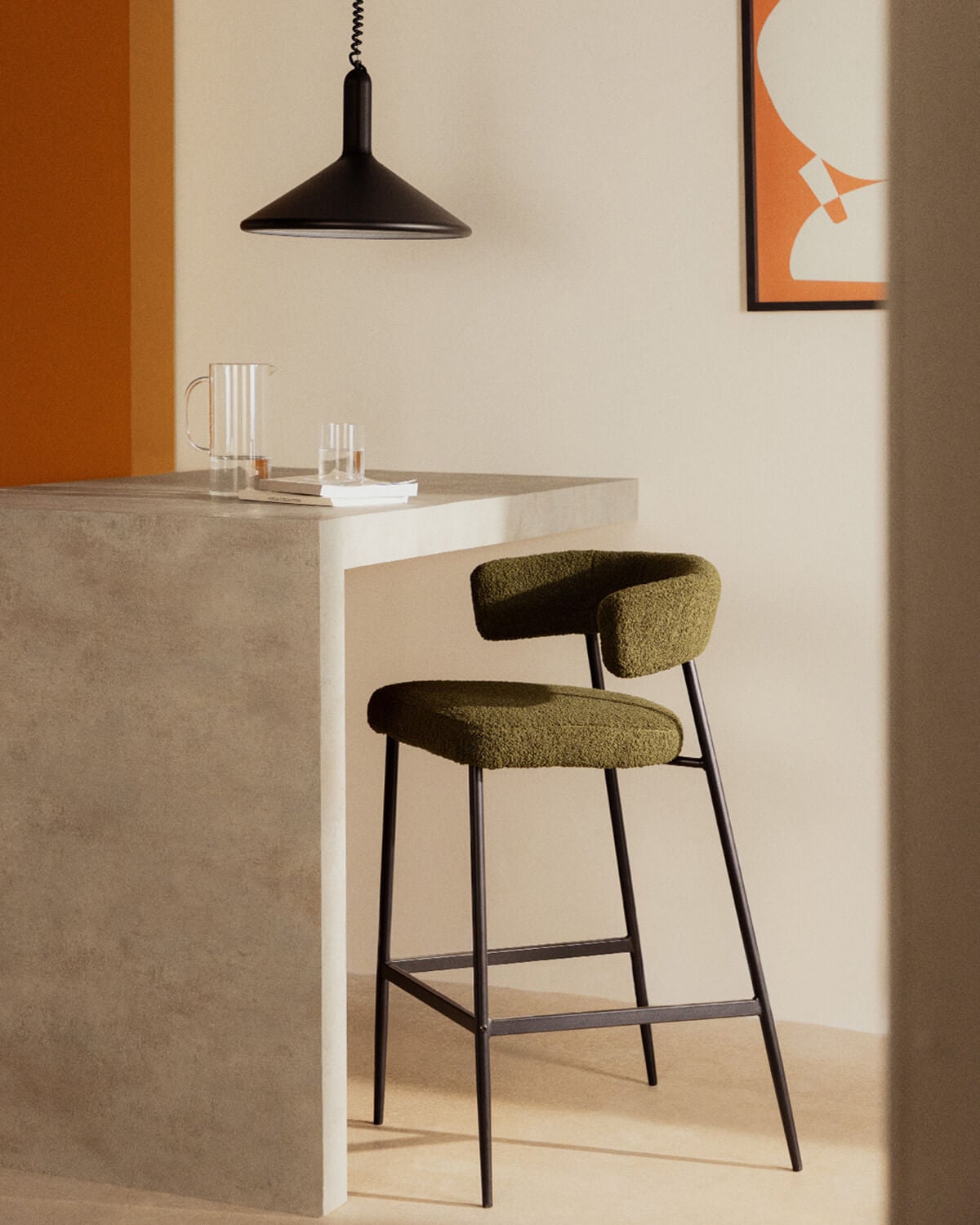 Confezione da 4 sgabelli Altos in metallo (75 cm) Eloise Bouclé, immagine della galleria 2