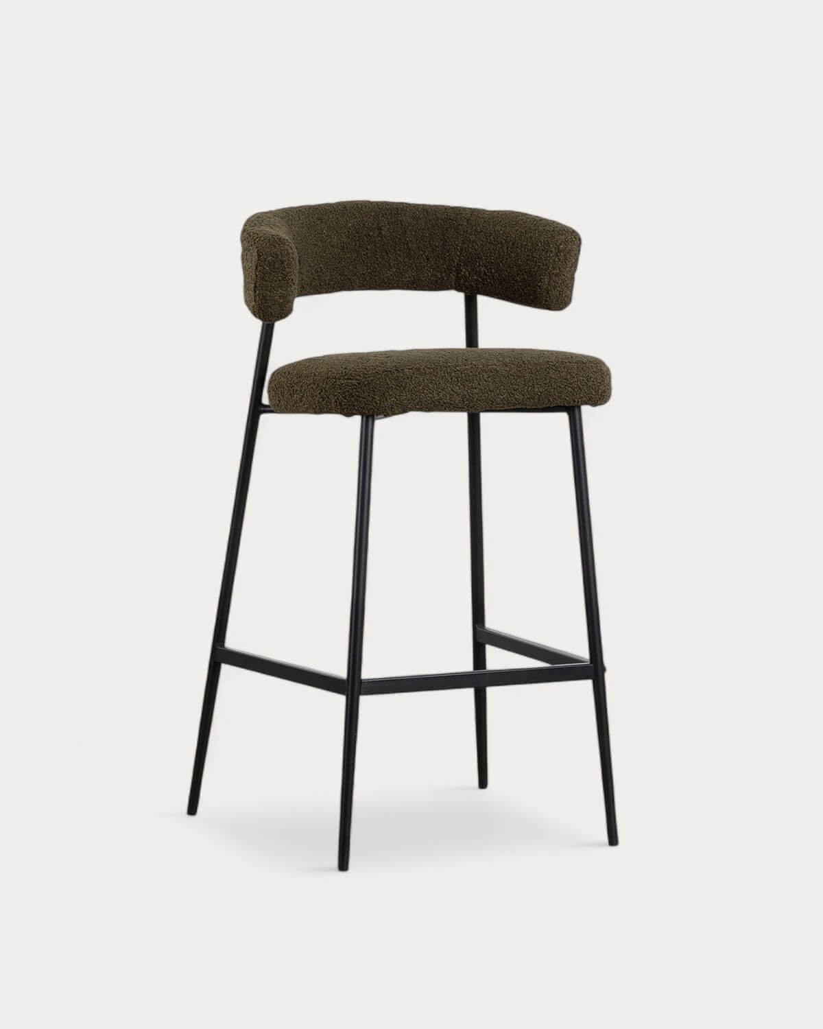 Pack 4 Sgabelli Alti in Metallo (74 cm) Eloise Bouclé, immagine della galleria 1