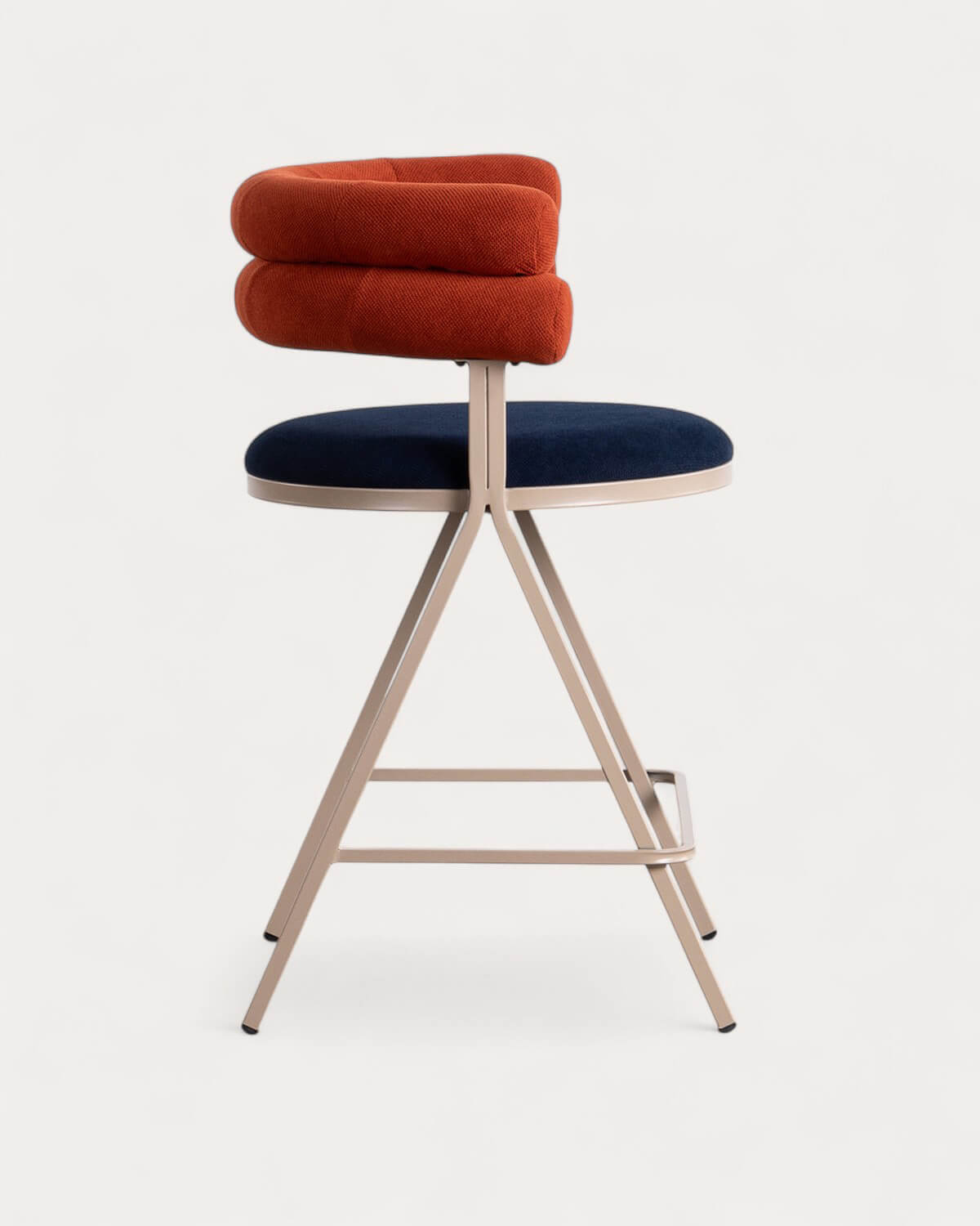 Pack 2 Sgabelli Alti in Tessuto e Metallo (66 cm) Aixa, immagine della galleria 4