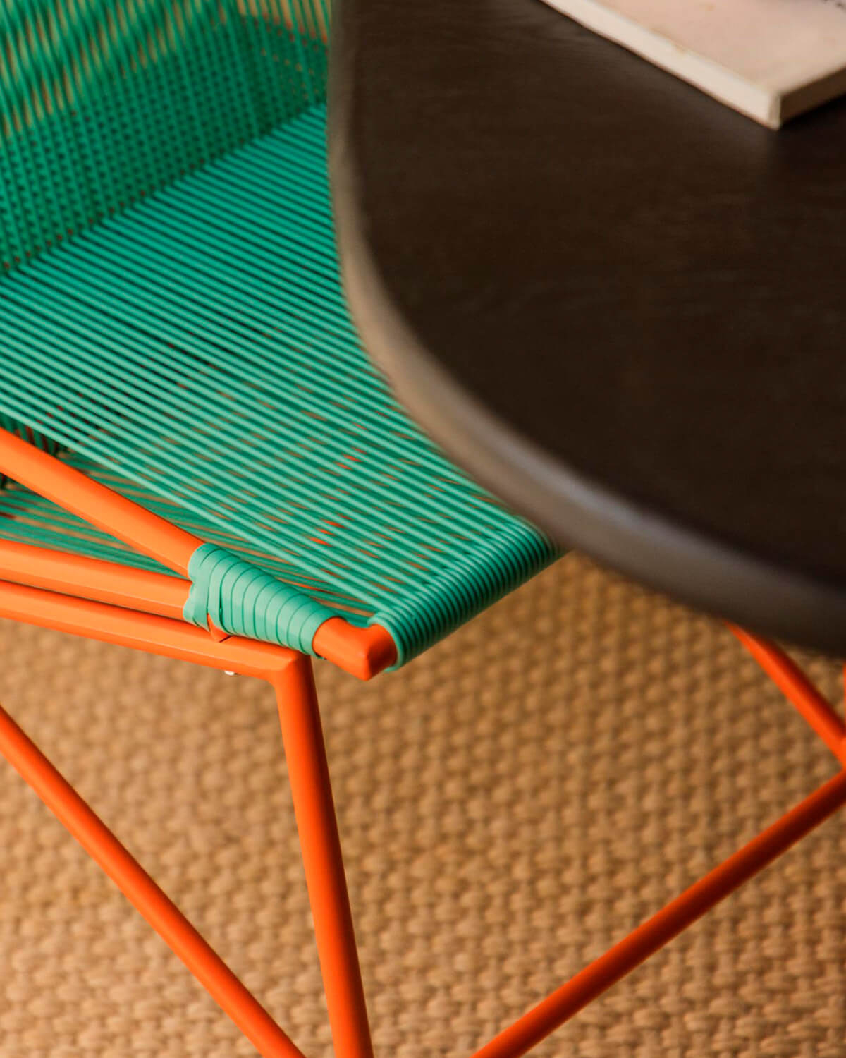 Pack 4 Sedie da Pranzo in Rattan Sintetico e Metallo Amur Colors, immagine della galleria 3