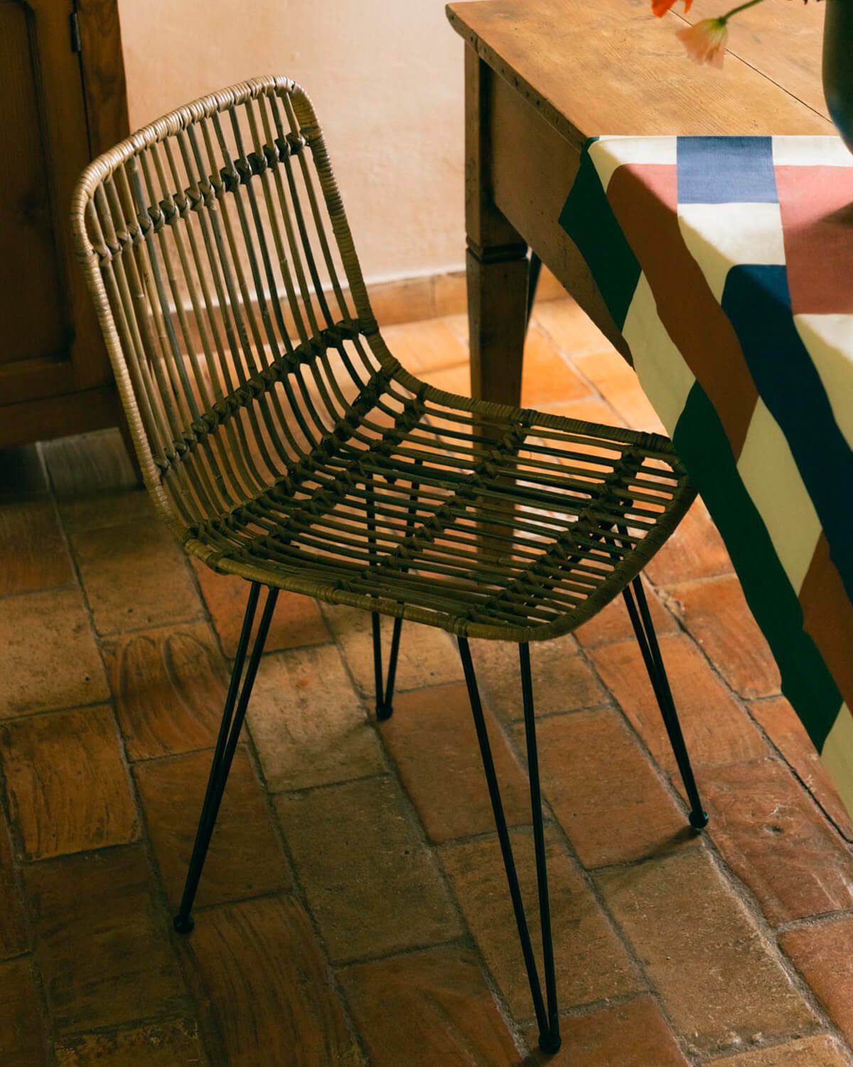 Sedia da Pranzo in Rattan Natural Nice, immagine della galleria 2