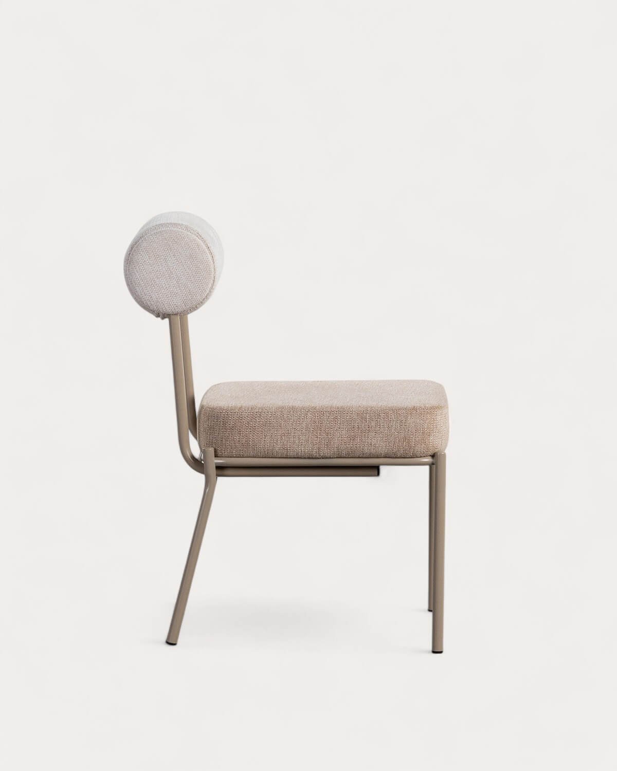 Pack da 4 Sedie da Pranzo in Tessuto Morbido e Metallo Elin Soft, immagine della galleria 4606556