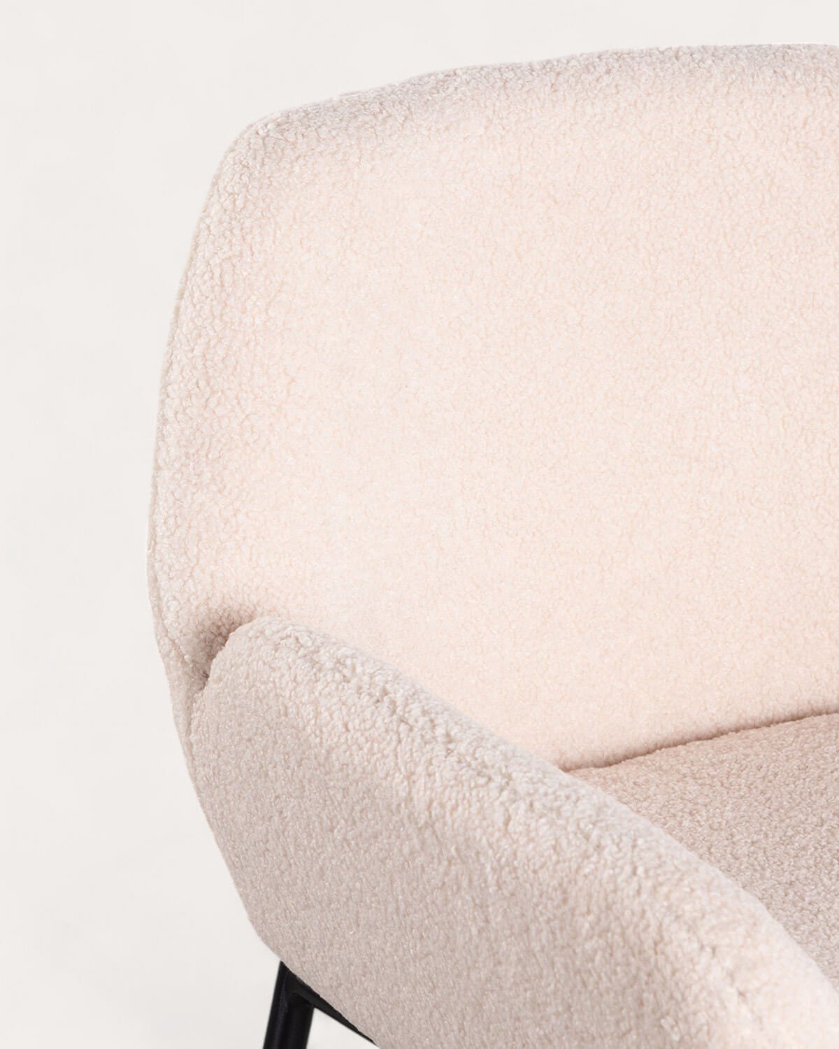 Pack 4 Sgabelli Alti in Metallo (77 cm) Eider Bouclé, immagine della galleria 6