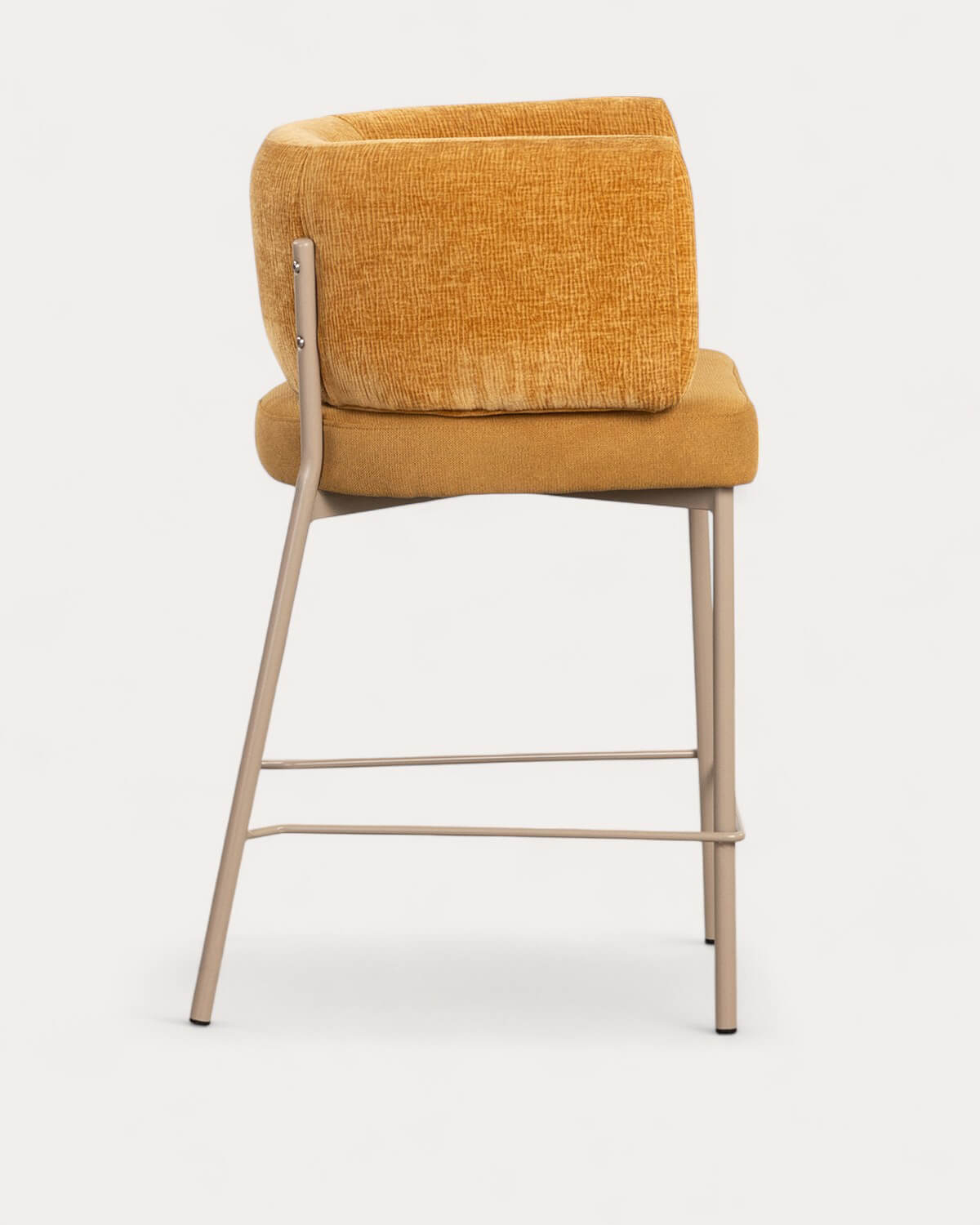 Sgabello Alto in Tessuto e Metallo (64 cm) Hades Soft, immagine della galleria 2