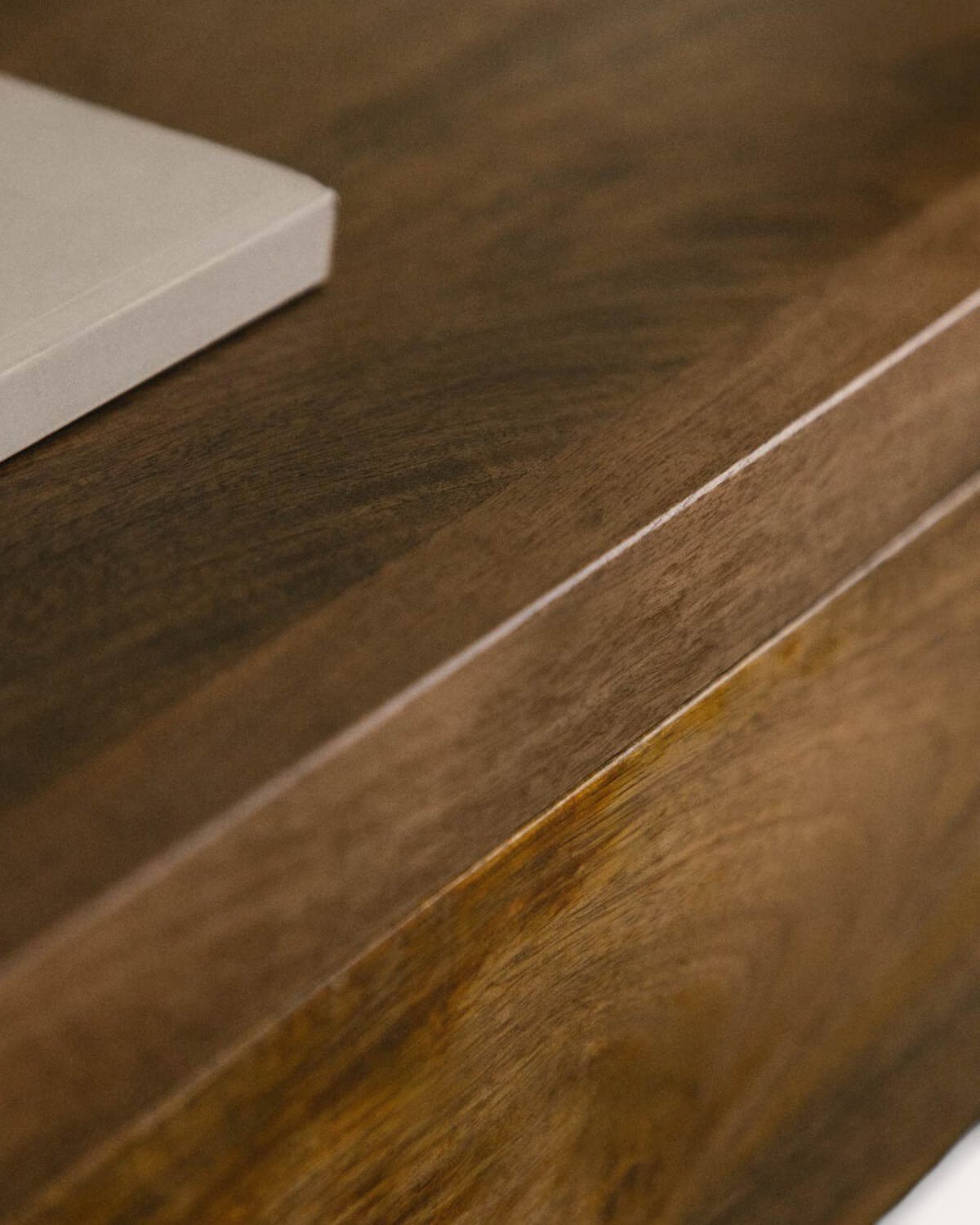 Consolle con Due Cassetti in Legno di Mango (120x40 cm) Vanile, immagine della galleria 3