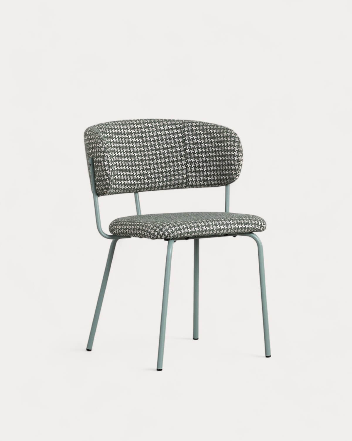 Pack di 2 Sedie da Pranzo in Metallo e Tessuto con Stampa Bonse, immagine della galleria 1