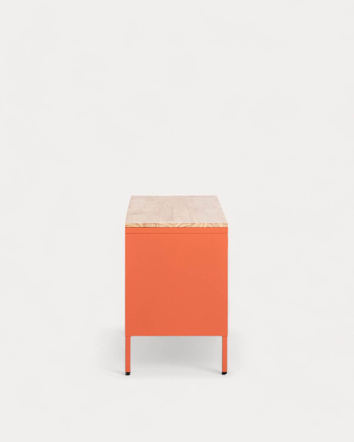 Credenza Bassa 3 Ante 115x40 cm in Acciaio Laminato e Legno di Pino Varys, immagine della galleria 5