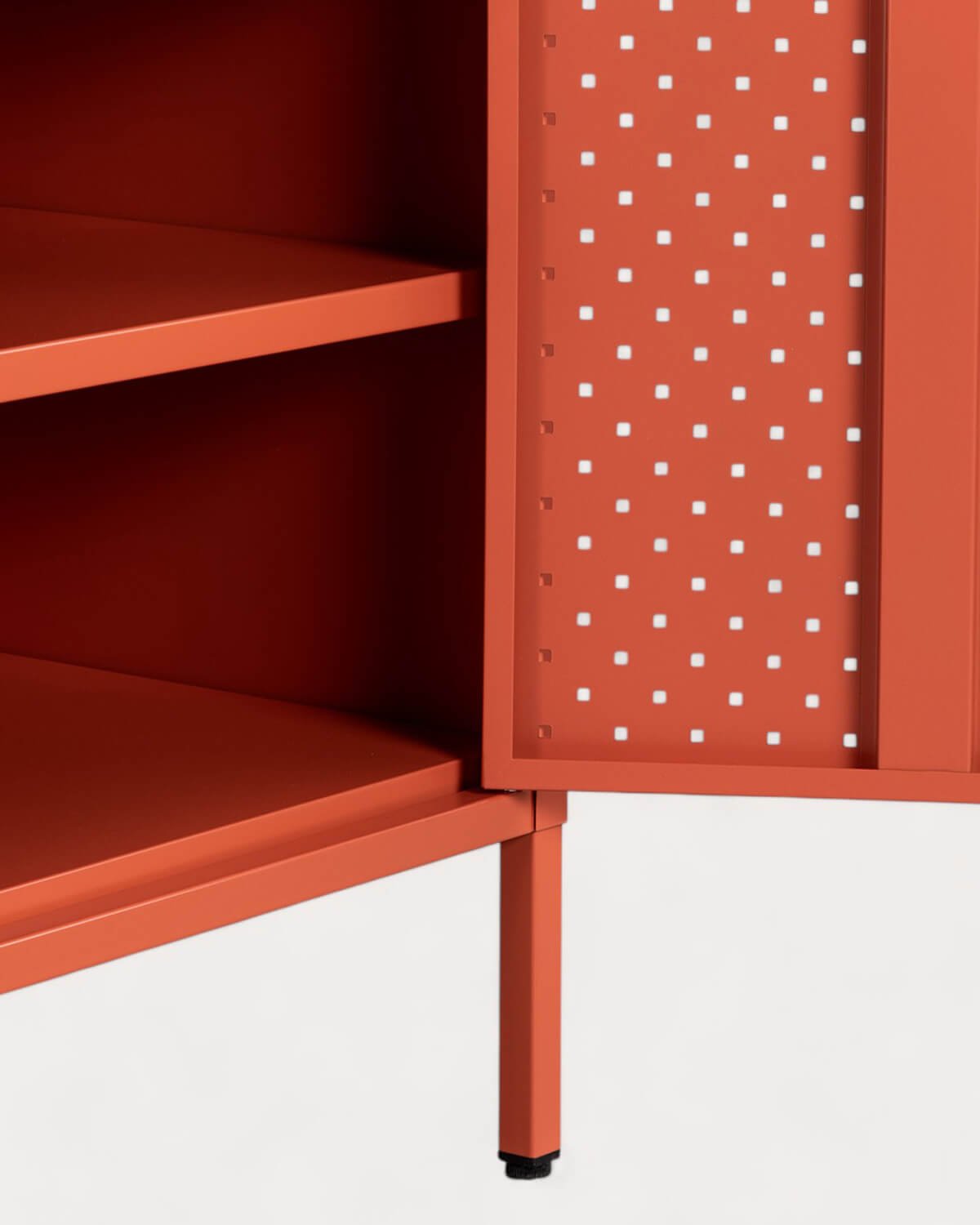 Credenza Bassa 3 Ante in Acciaio Laminato e Legno di Pino Varia, immagine della galleria 6