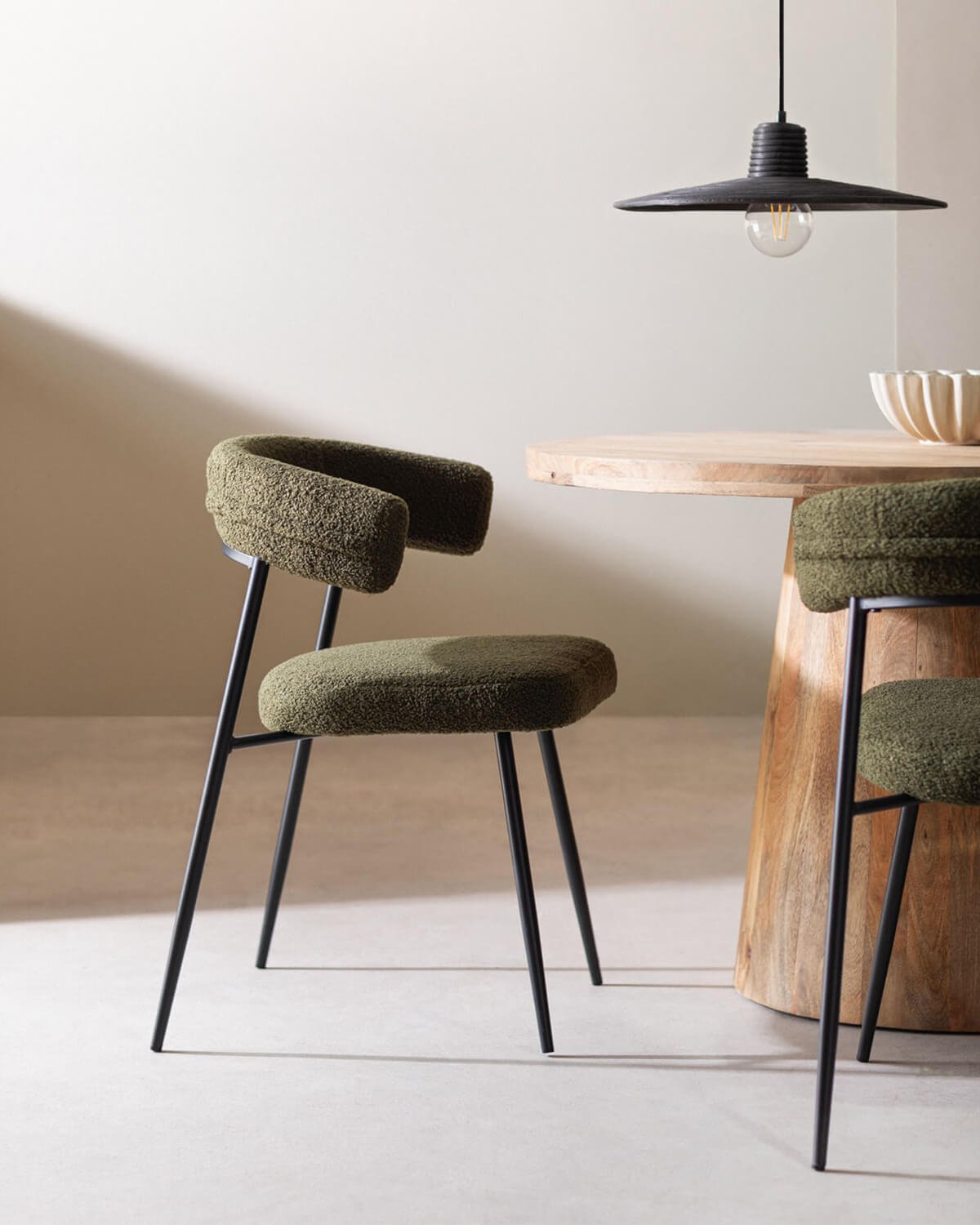 Pack di 2 Sedie da Pranzo in Metallo Eloise Bouclé , immagine della galleria 2