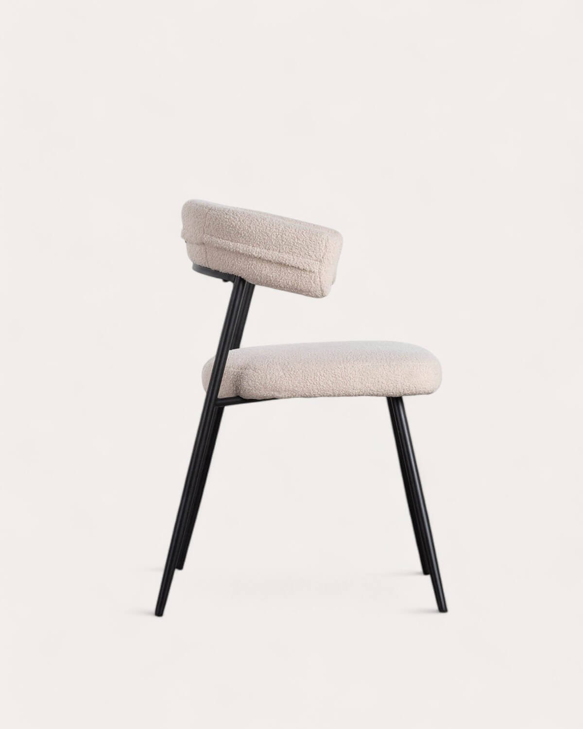 Pack di 4 Sedie da Pranzo in Metallo Eloise Bouclé, immagine della galleria 4