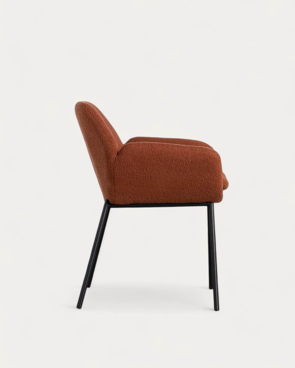 Sedia da Pranzo in Metallo con Braccioli Eider Bouclé , immagine della galleria 4