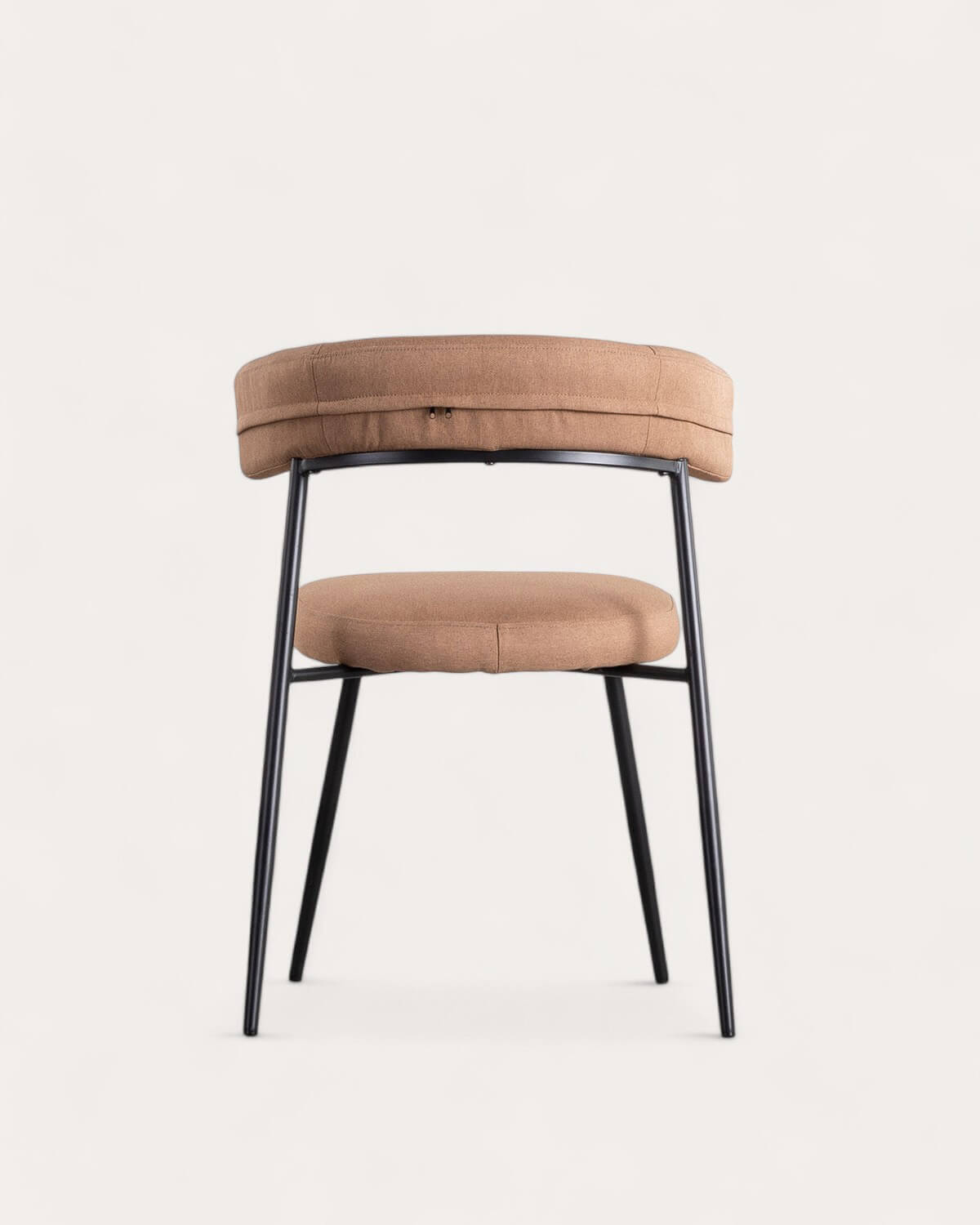 Pack 2 Sedie da Pranzo in Metallo e Tessuto Eloise, immagine della galleria 4