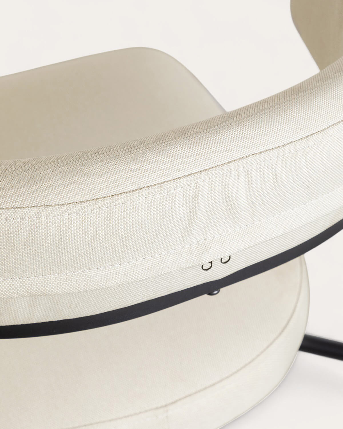 Pack 4 Sedie da Pranzo in Metallo e Tessuto Eloise, immagine della galleria 6