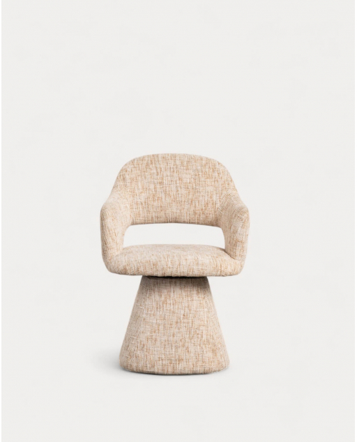 Pack da 4 Sedie da Pranzo in Tessuto e Metallo Newen