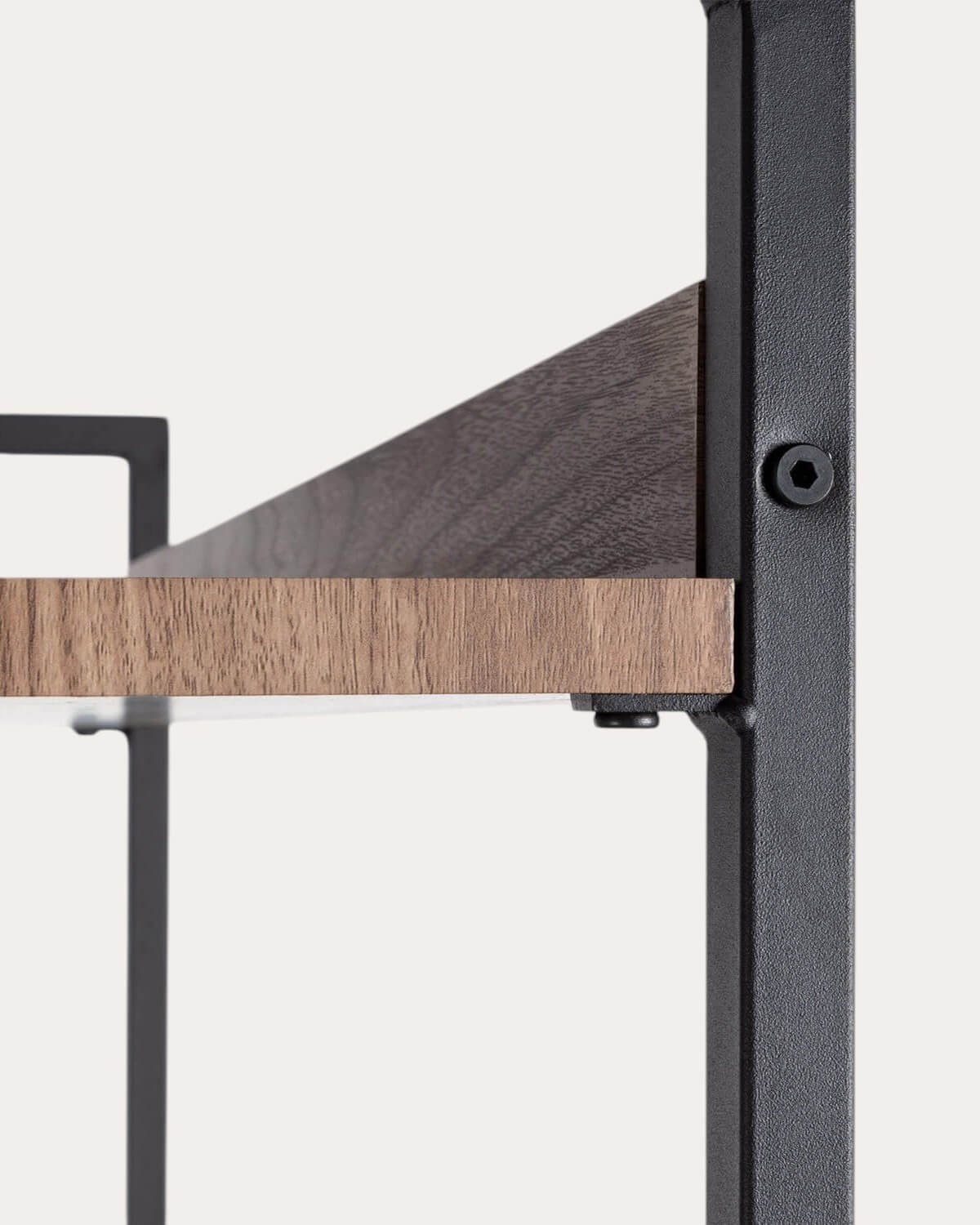 Appendiabiti da Terra con Ripiani in Metallo e Legno (180x80 cm) Mirey, immagine della galleria 5