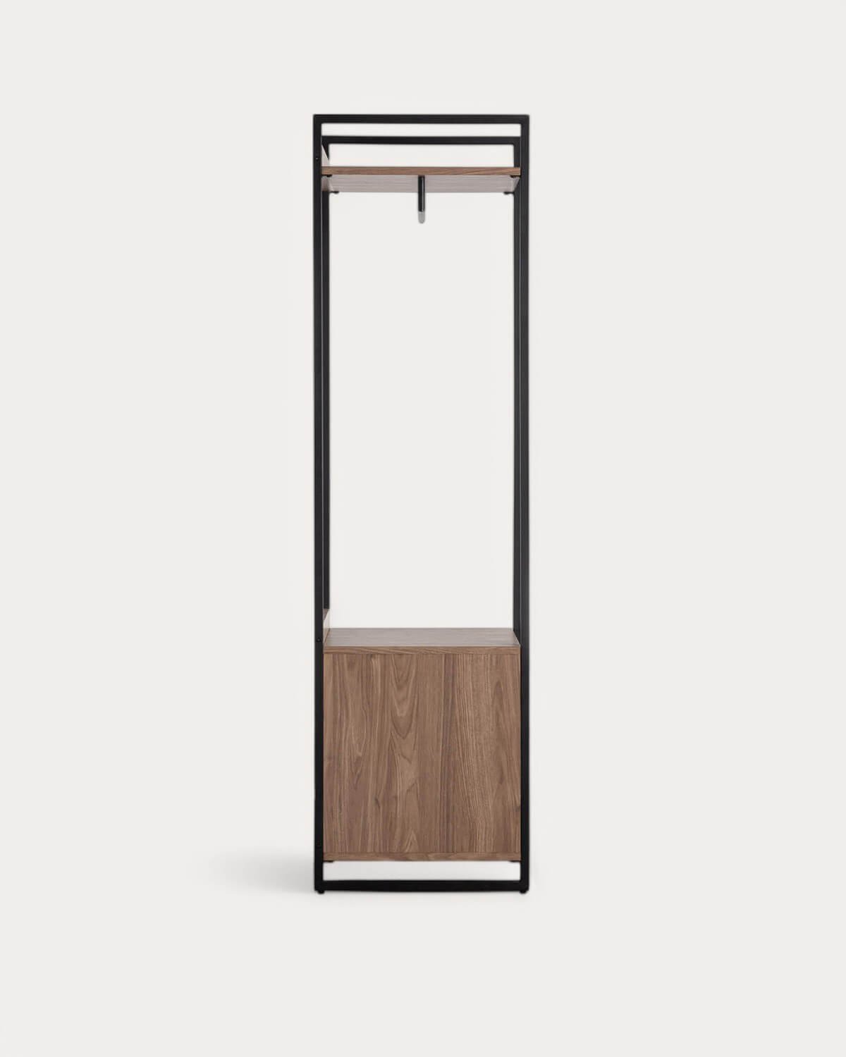 Appendiabiti da Terra con due Cassetti in Metallo e Legno (180x40 cm)  Mirey, immagine della galleria 3