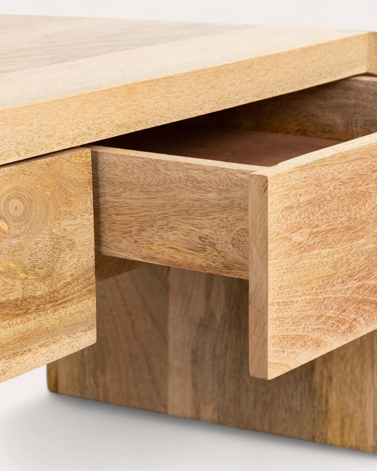 Mobile TV in Legno di Mango con 3 Cassetti Vanile , immagine della galleria 7