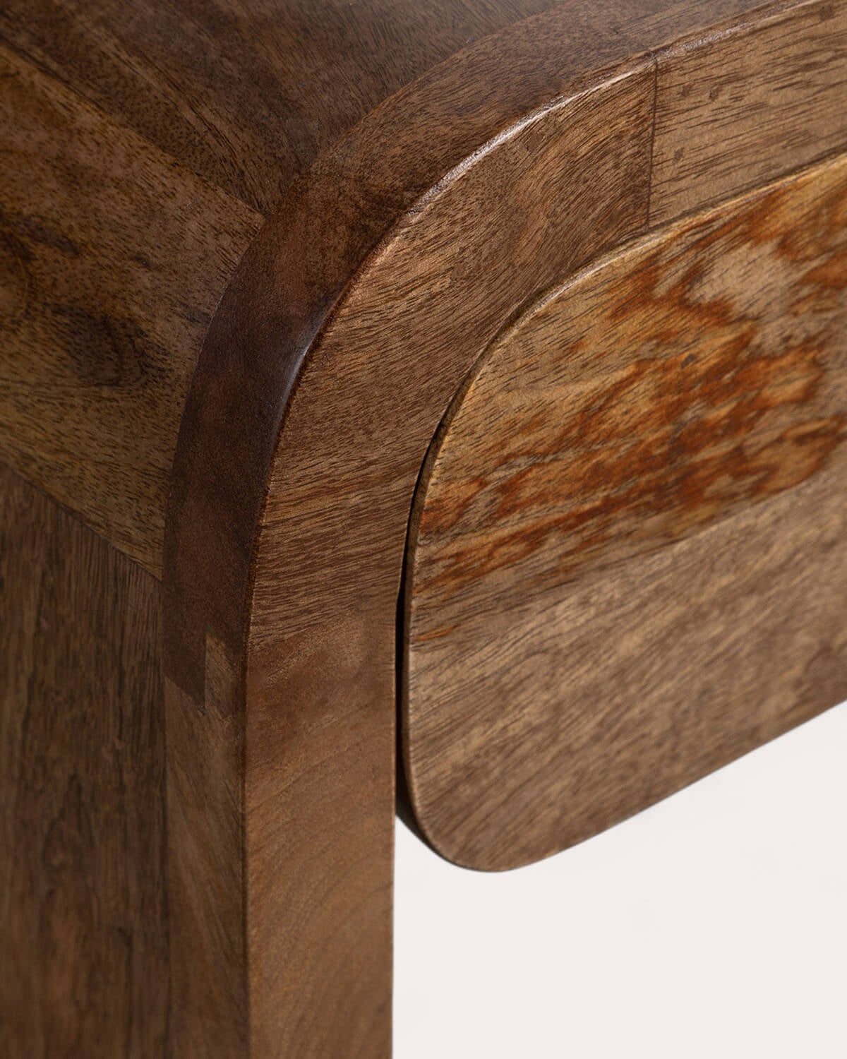 Mobile TV in Legno di Mango con 3 Cassetti 160x45 cm Vanile , immagine della galleria 6