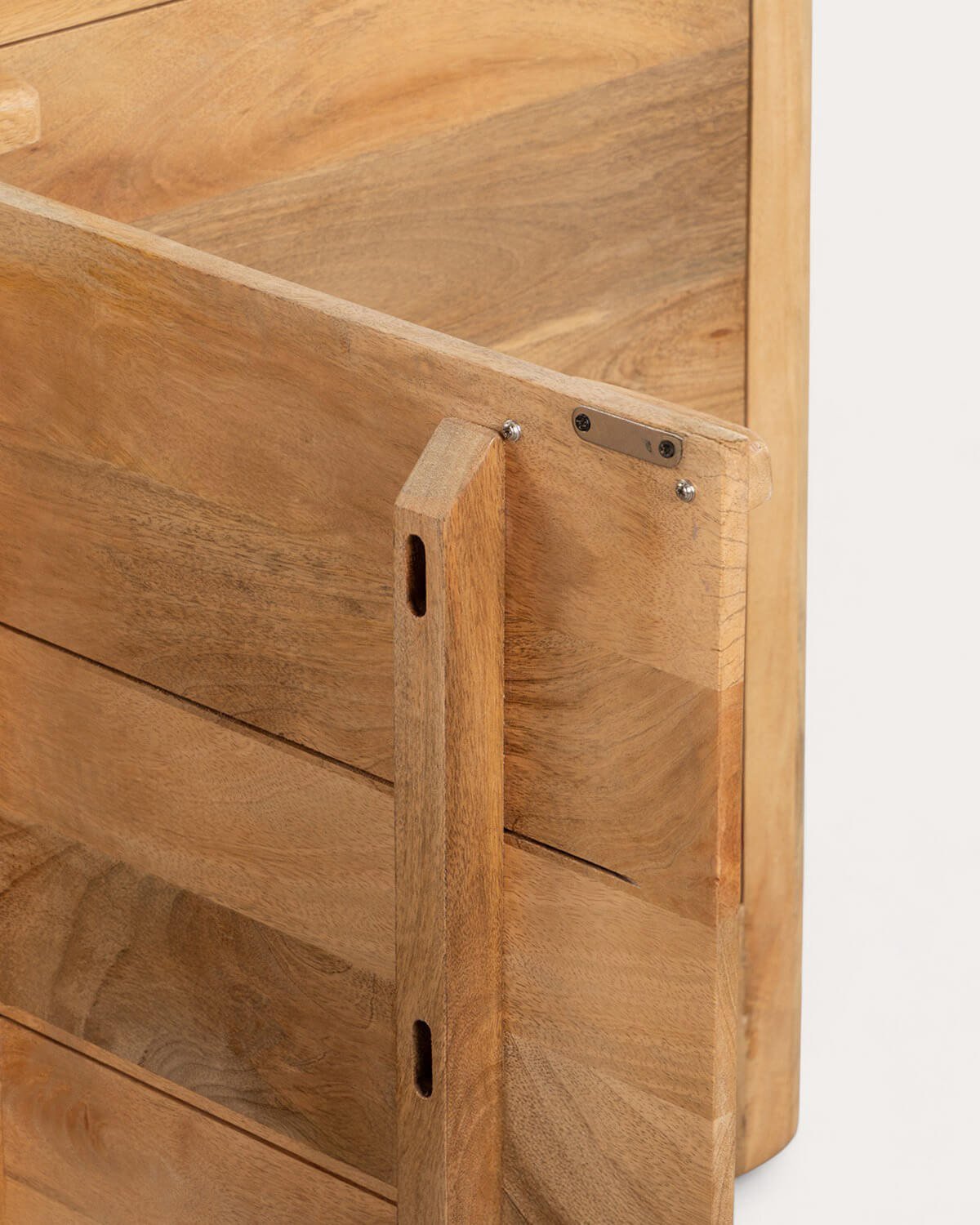 Credenza Bassa in Legno di Mango con 3 Ante Reichel, immagine della galleria 7