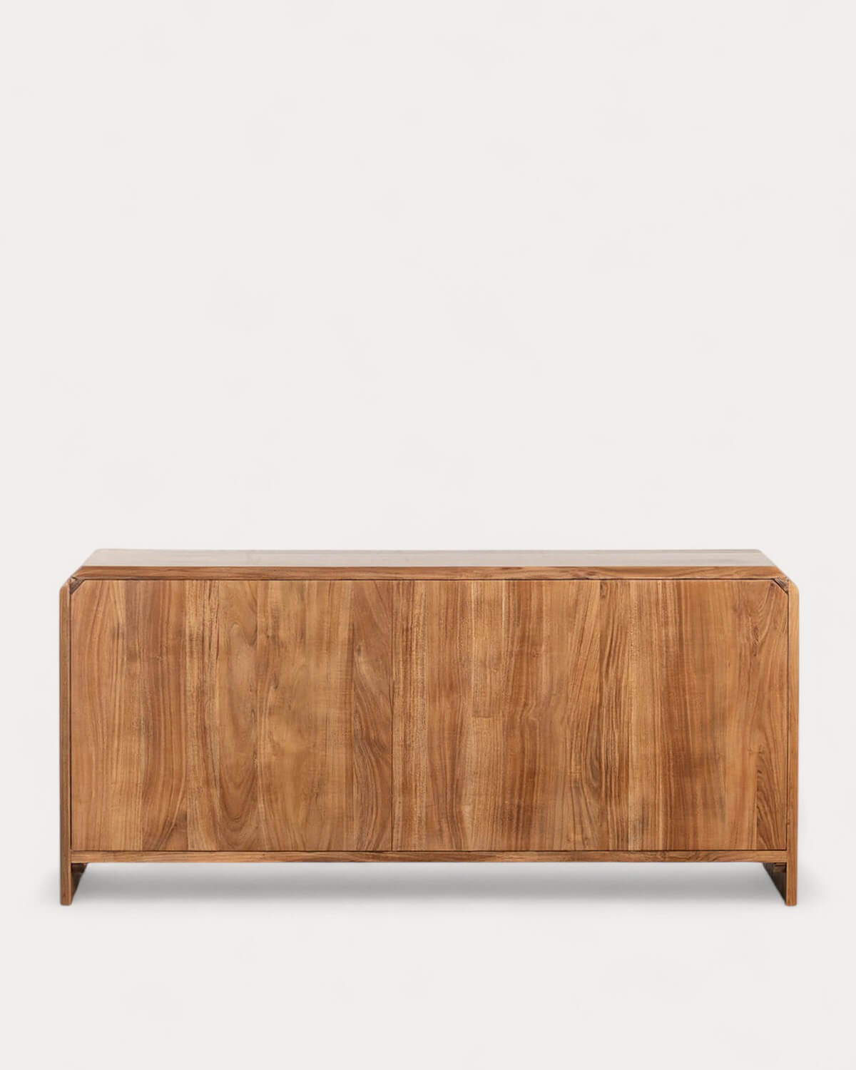 Credenza Bassa a 3 Ante 165x47 cm in Legno di Acacia Lucil, immagine della galleria 5