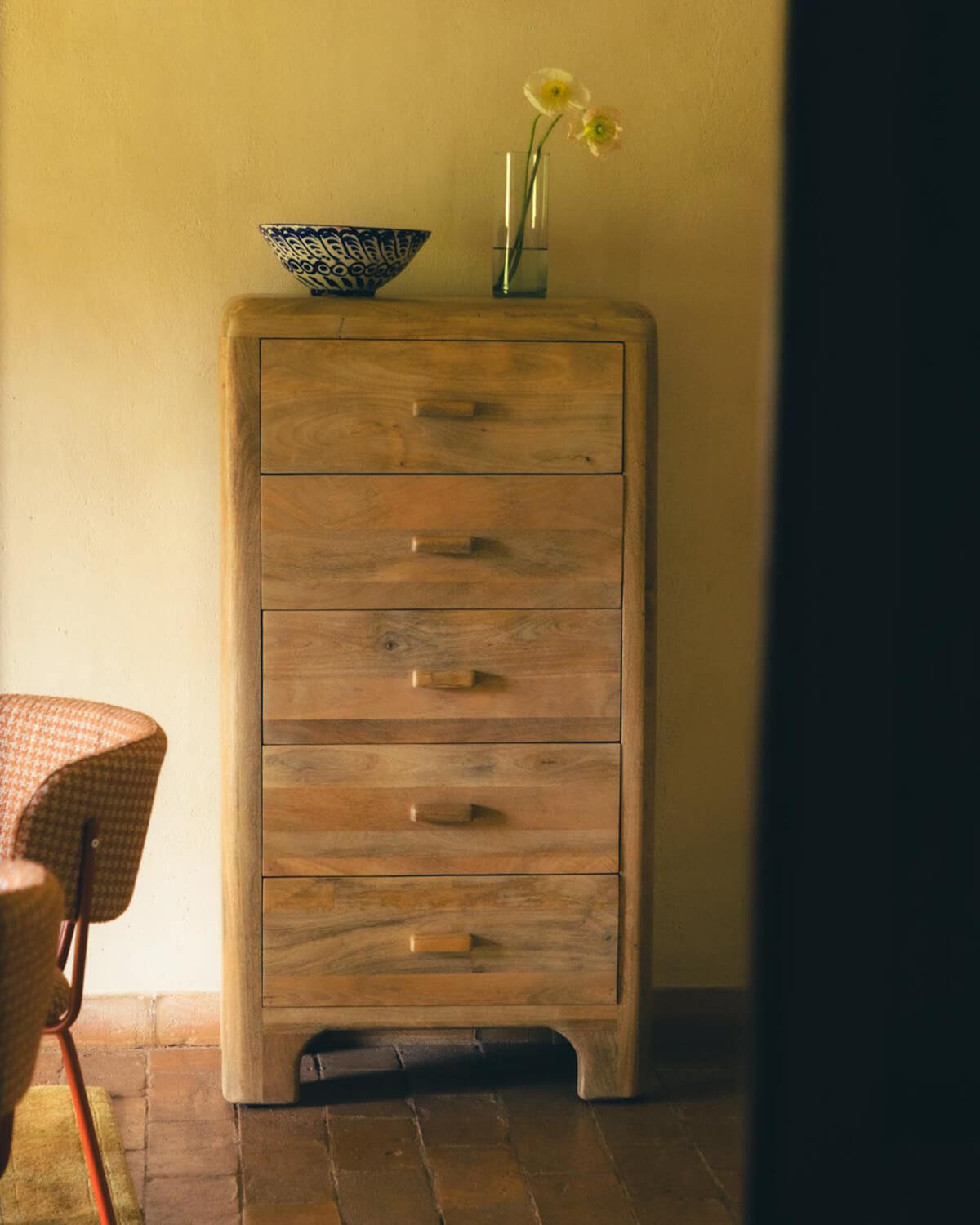 Cassettiera in Legno di Mango con 5 Cassetti Reichel, immagine della galleria 2