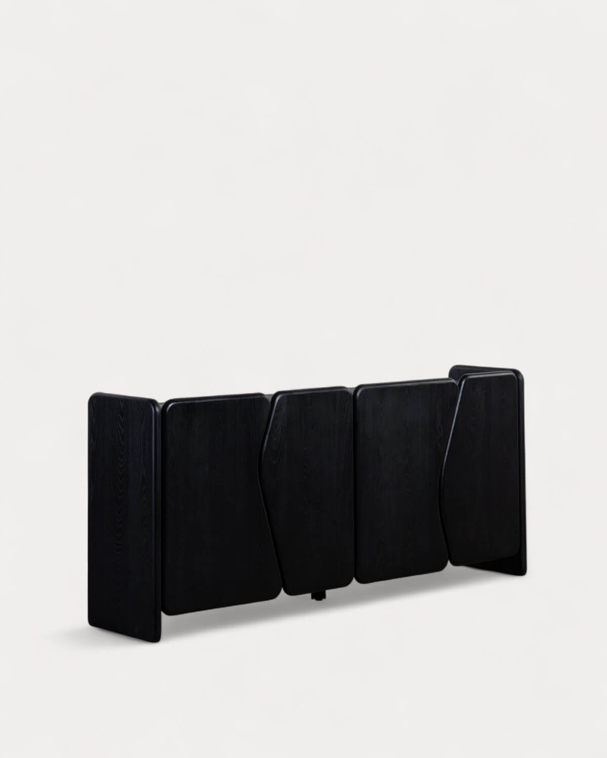 Credenza Bassa a 4 Ante in Legno di Pino e Olmo Esther, immagine della galleria 1