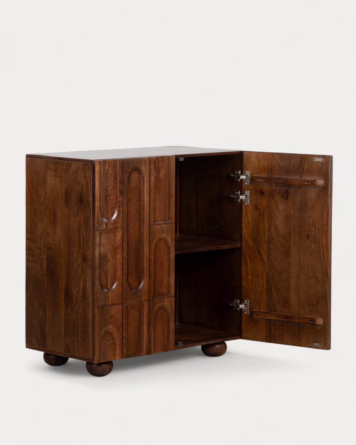 Credenza Bassa con 2 Ante in Legno di Mango Even, immagine della galleria 4