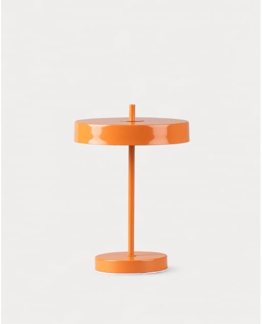 Lampada da Tavolo Dimmerabile in Metallo Eloy - Arancione Terra