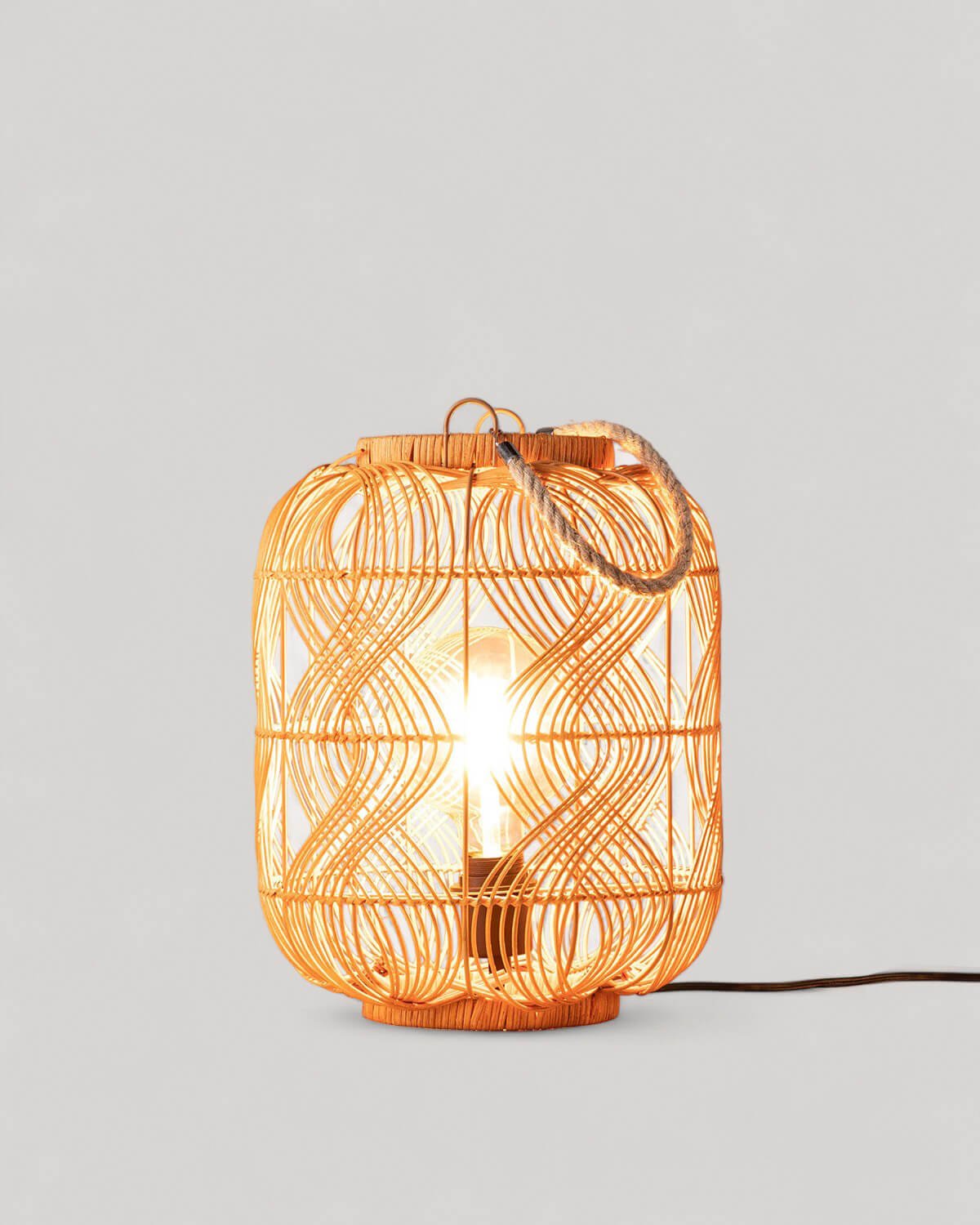 Lampada da Tavolo in Rattan Hopp, immagine della galleria 3