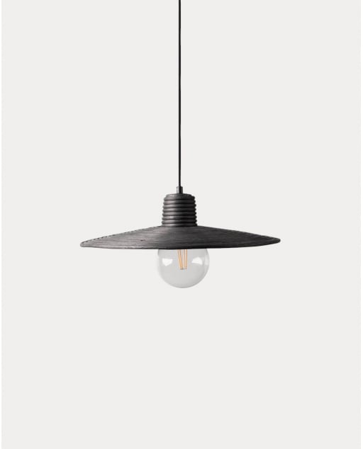 Lampada da Soffitto in Metallo e Rattan (Ø46 cm) Molly