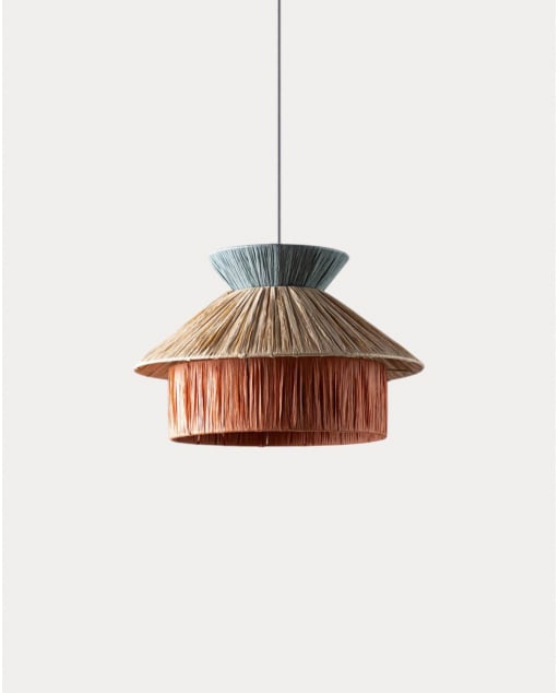 Lampada da Soffitto in Rafia Neila Del