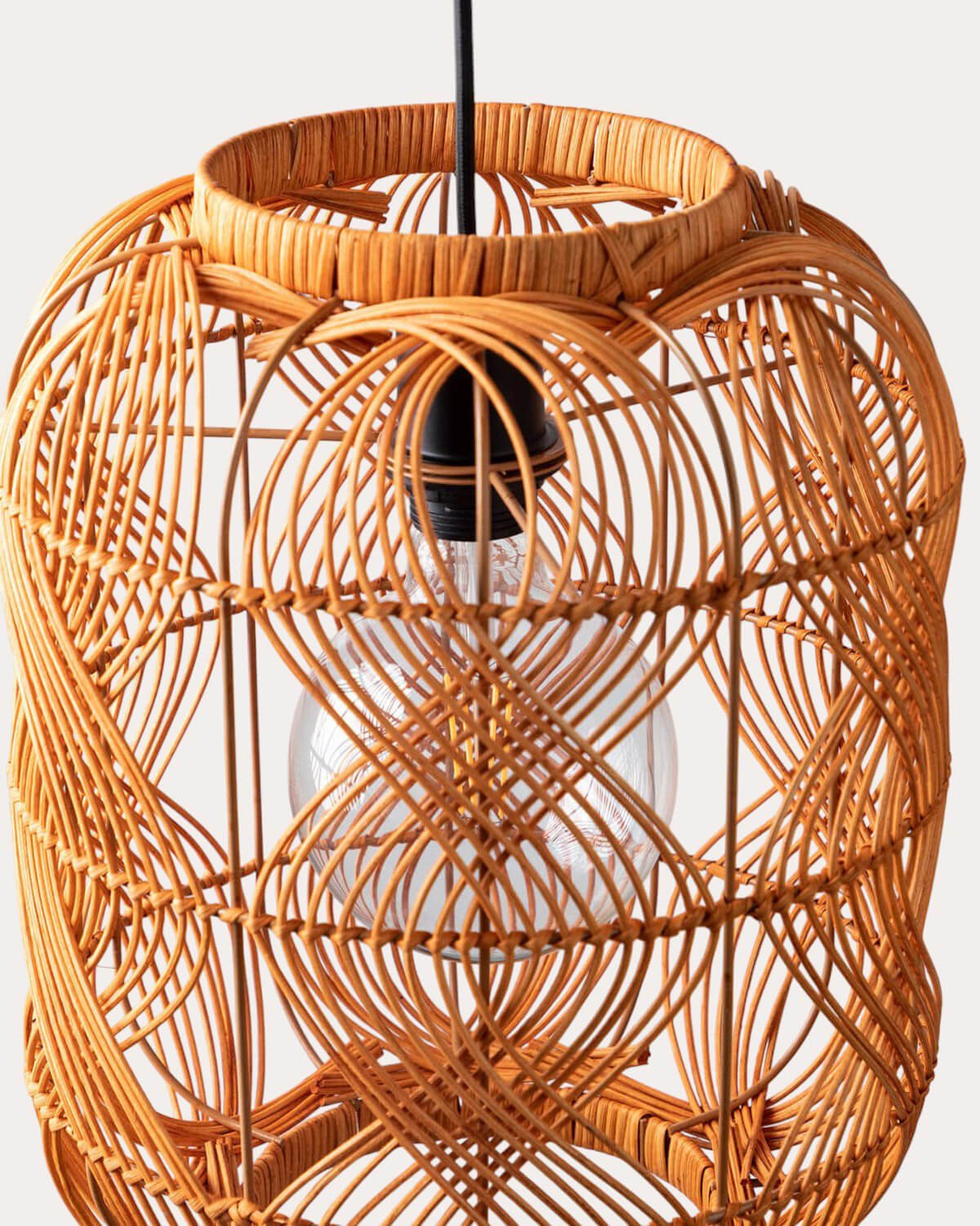 Lampada da Soffitto in Rattan (Ø30 cm) Hopp, immagine della galleria 4