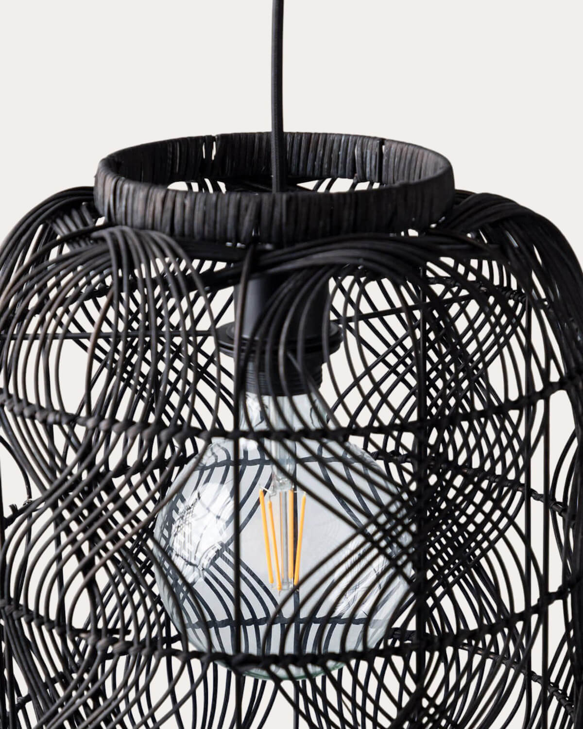 Lampada da Soffitto in Rattan (Ø30 cm) Hopp, immagine della galleria 6