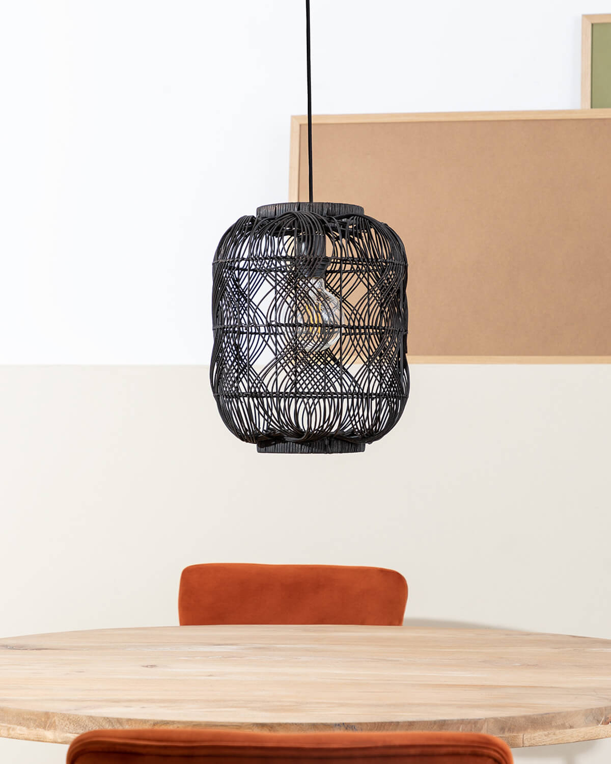 Lampada da Soffitto in Rattan (Ø30 cm) Hopp, immagine della galleria 2