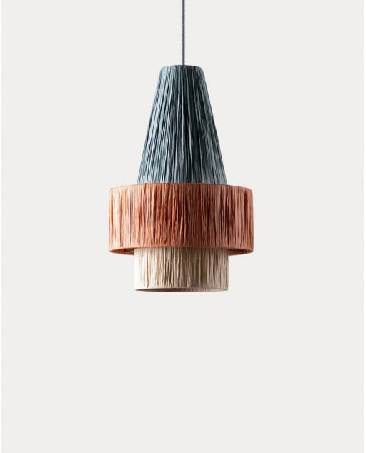 Lampada da Soffitto in Rafia Neila