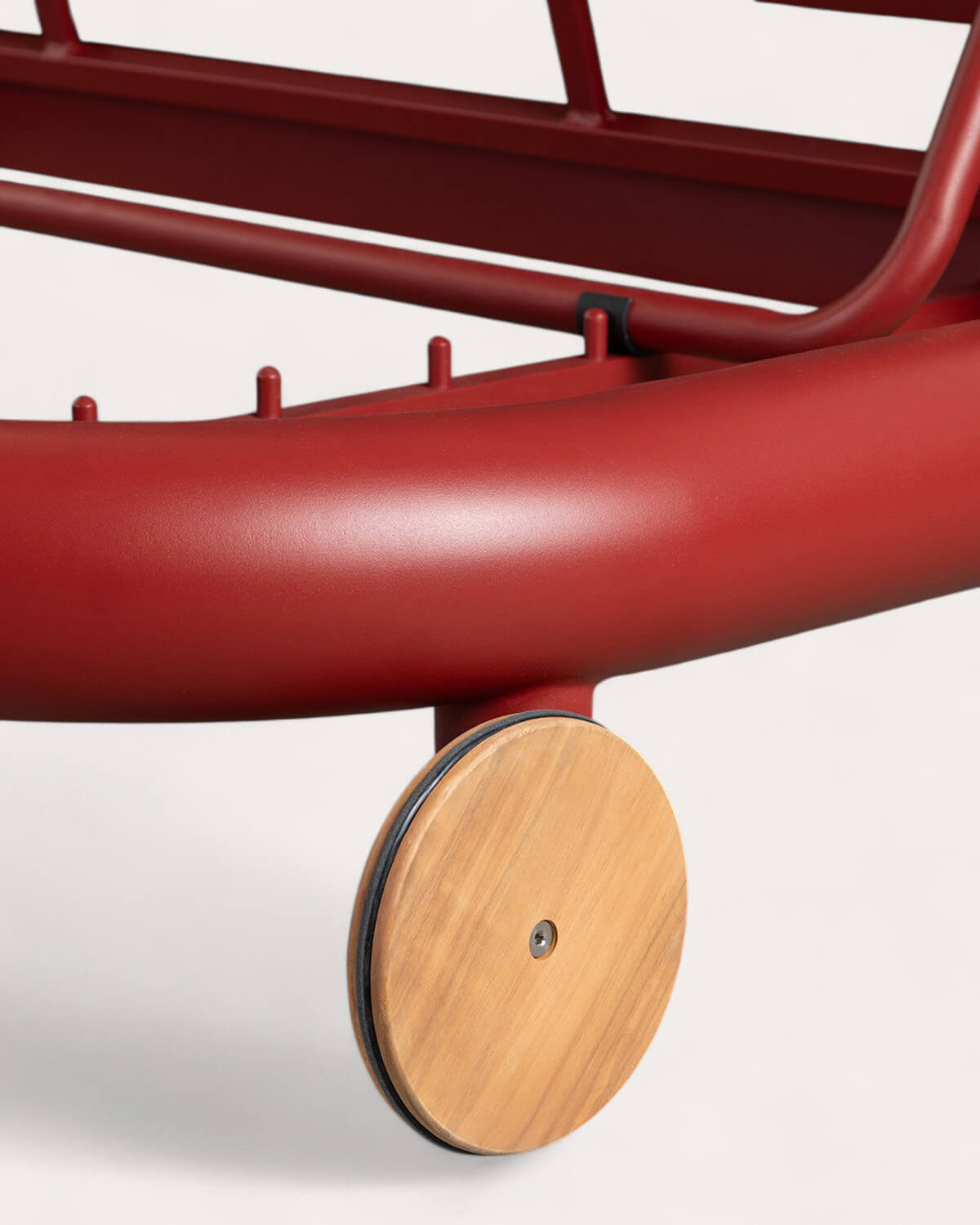 Lettino Reclinabile Doppio in Alluminio con Cuscino in Tessuto Cheryl, immagine della galleria 8