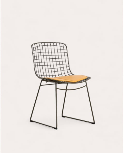 Sedia da Pranzo Metal con Schienale Alto Aras Fresh - Verde Nori