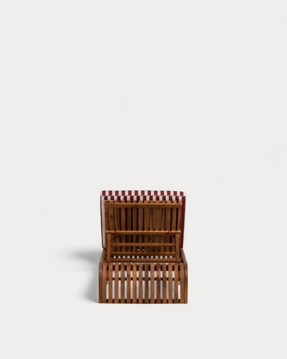 Pack da 2 Lettini Reclinabili in Legno di Acacia con Cuscino Hazan, immagine della galleria 5