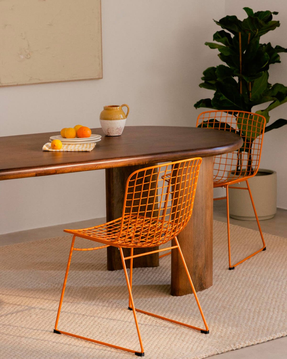 Set di 2 Sedie da Pranzo con Schienale Alto in Metallo Aras Fresh, immagine della galleria 2