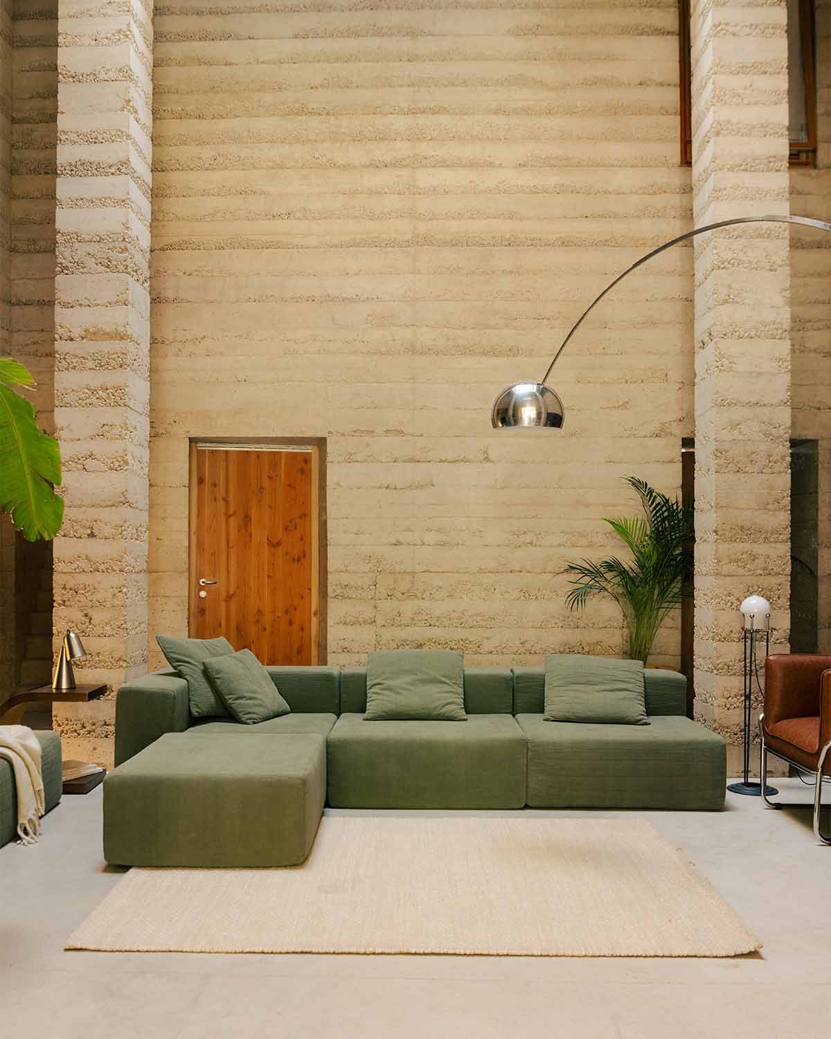 Sedia Angolare Sinistra in Velluto a Coste Sottovuoto Grecia, immagine della galleria 2
